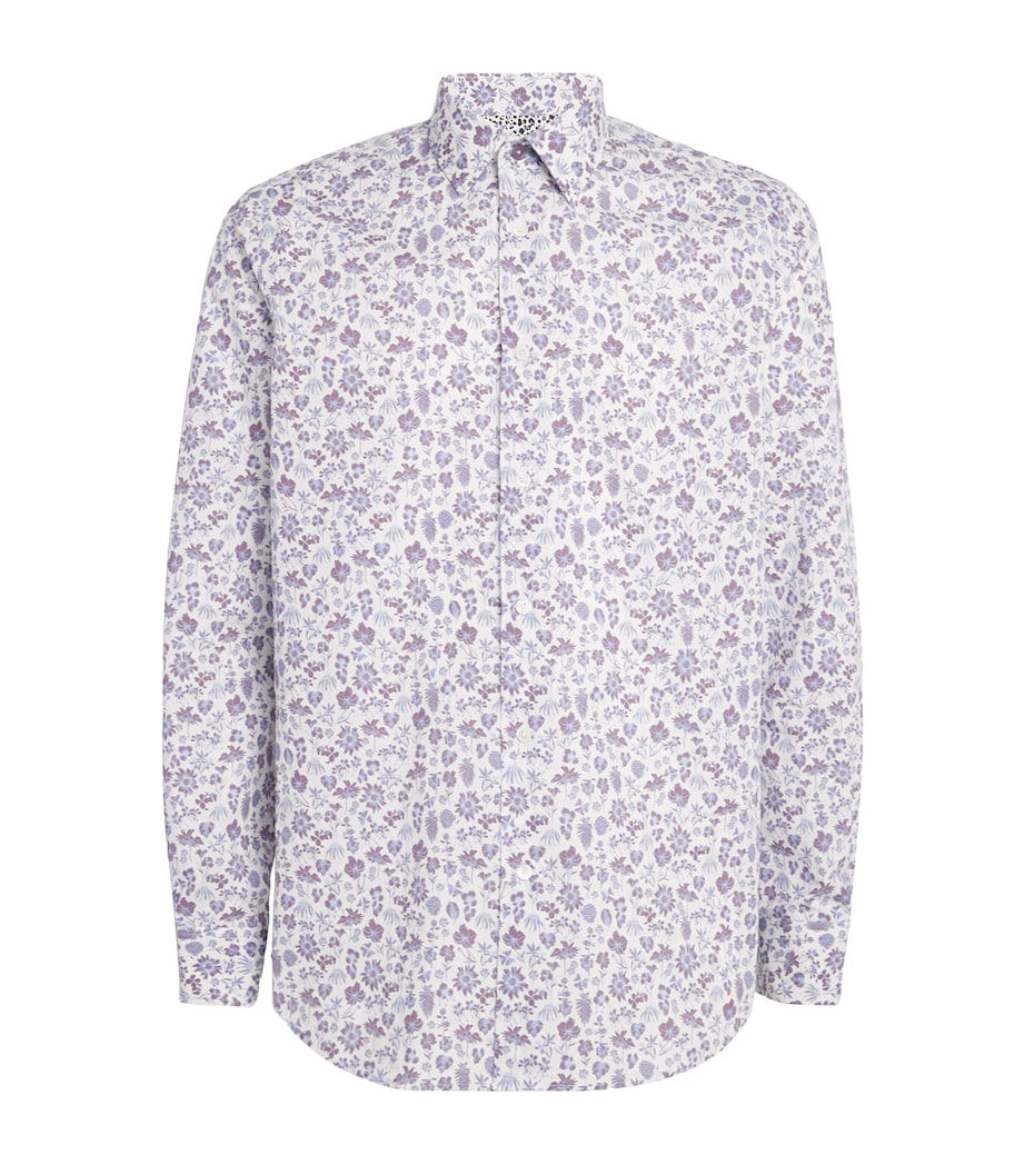 Cotton Liberty Print Shirt 01_WHITE Image 1