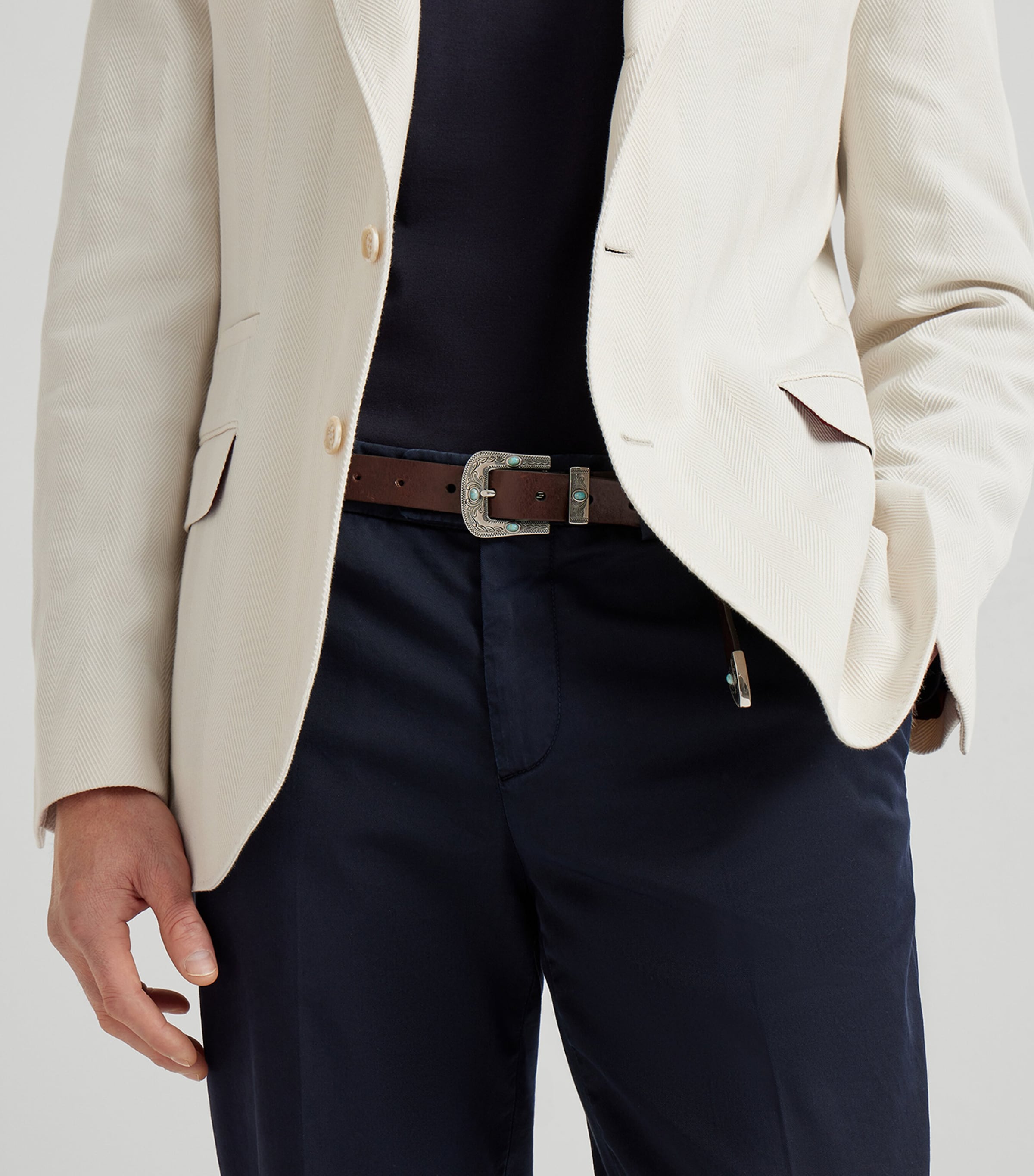 Stretch-Cotton Garment-Dyed Trousers C2517 Image 5