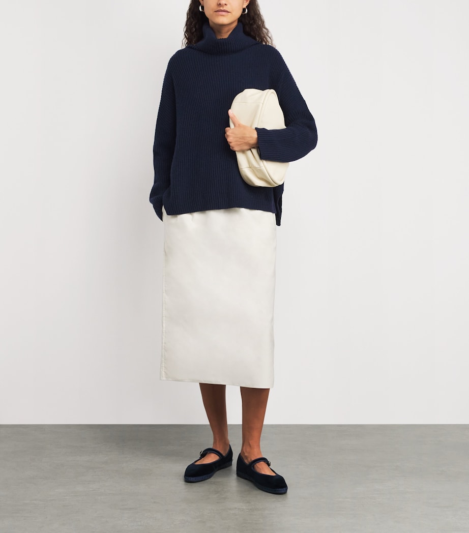Cashmere Ribbed Rollneck Sweater ULTRAMARINE Image 2
