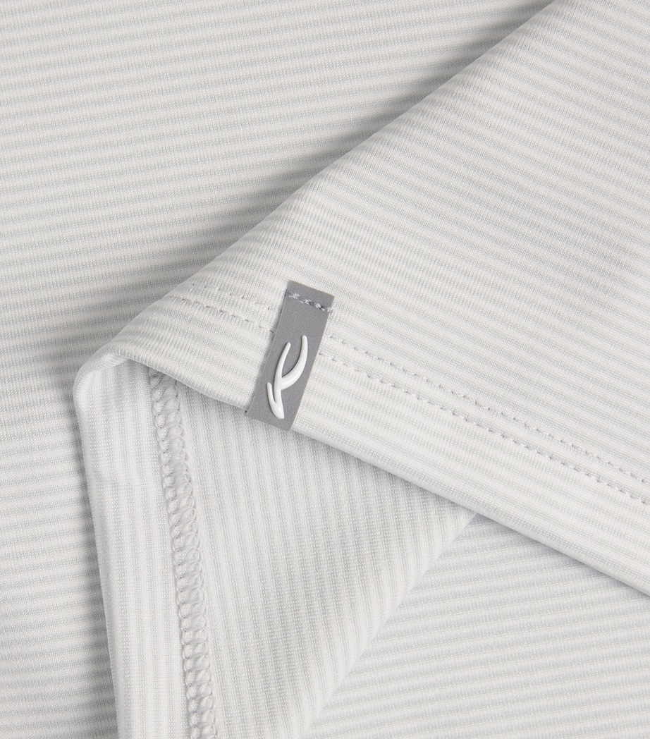 KJUS Mens Stripe Soren Long-Sleeve Polo Shirt Aloy/white Image 6