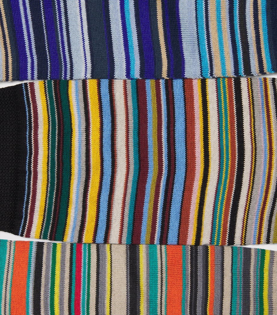 Cotton-Blend Signature Stripe Socks (Pack of 6) MULTICOLOUR Image 3