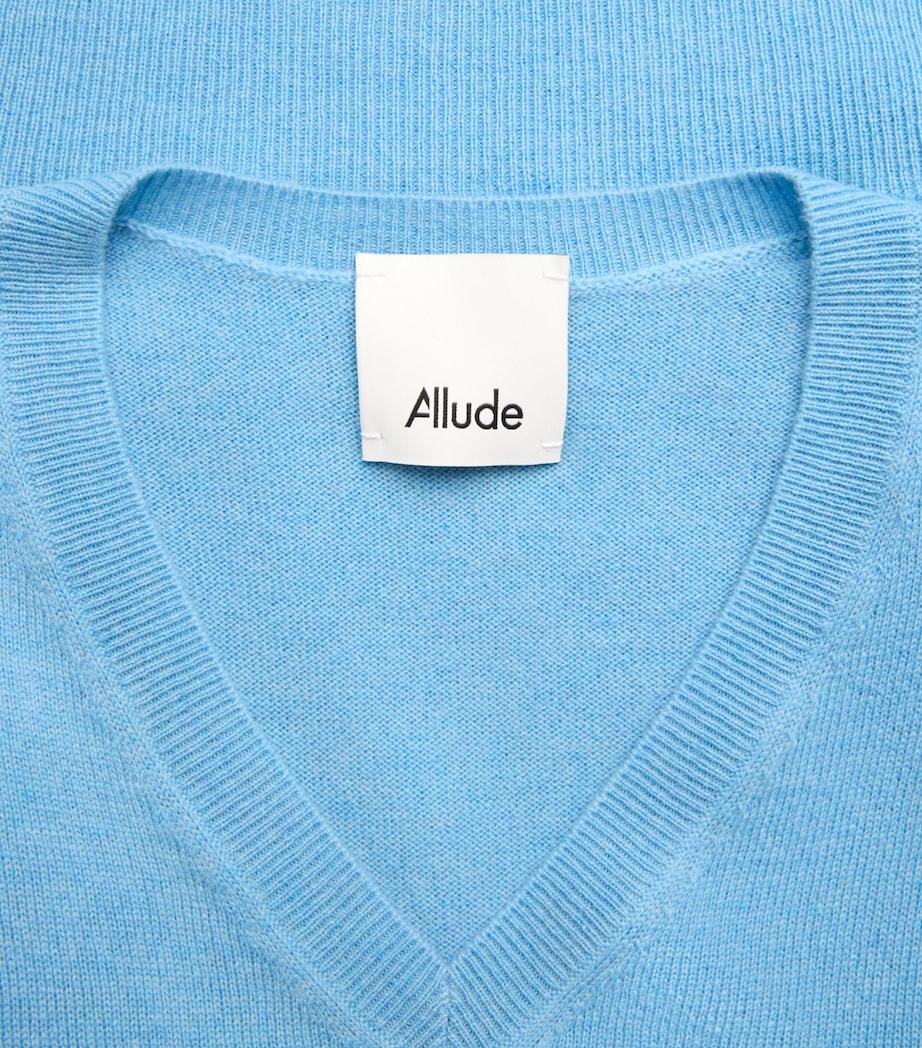 Allude Mens Cashmere V-Neck Sweater Image 6