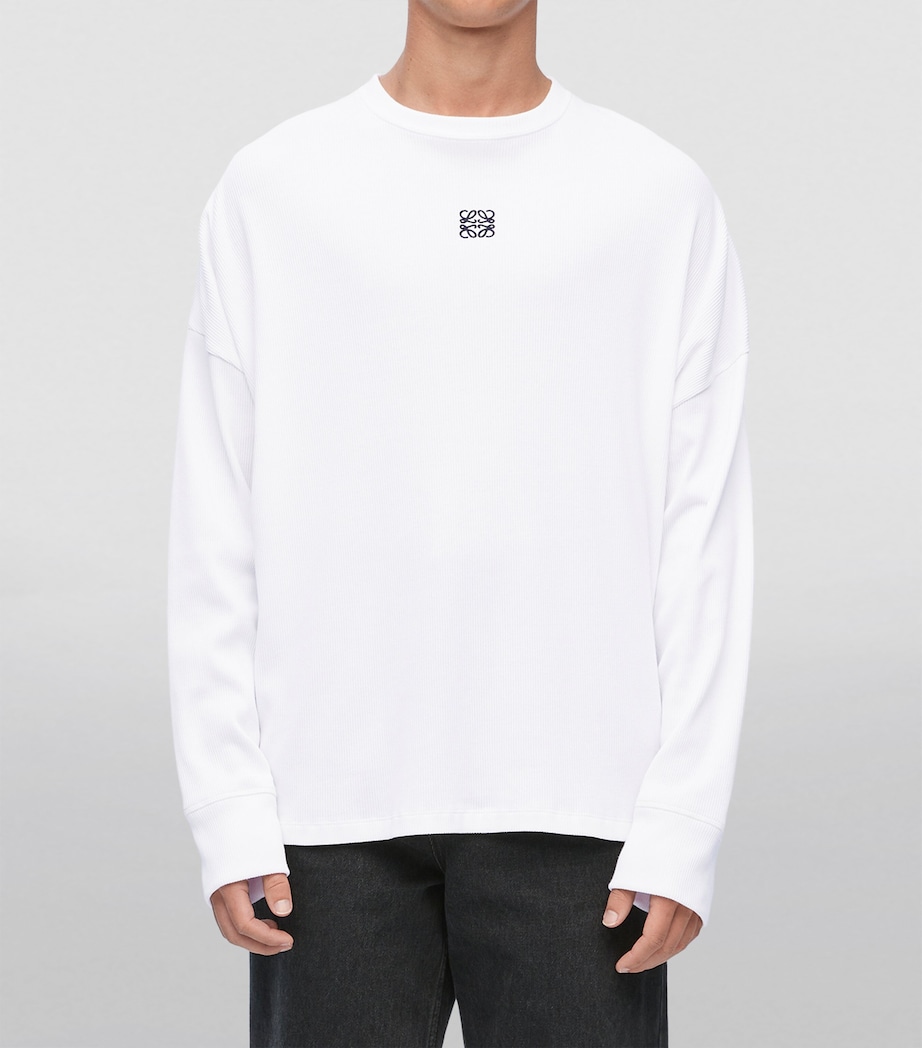 Long-Sleeve Logo T-Shirt WHITE Image 3