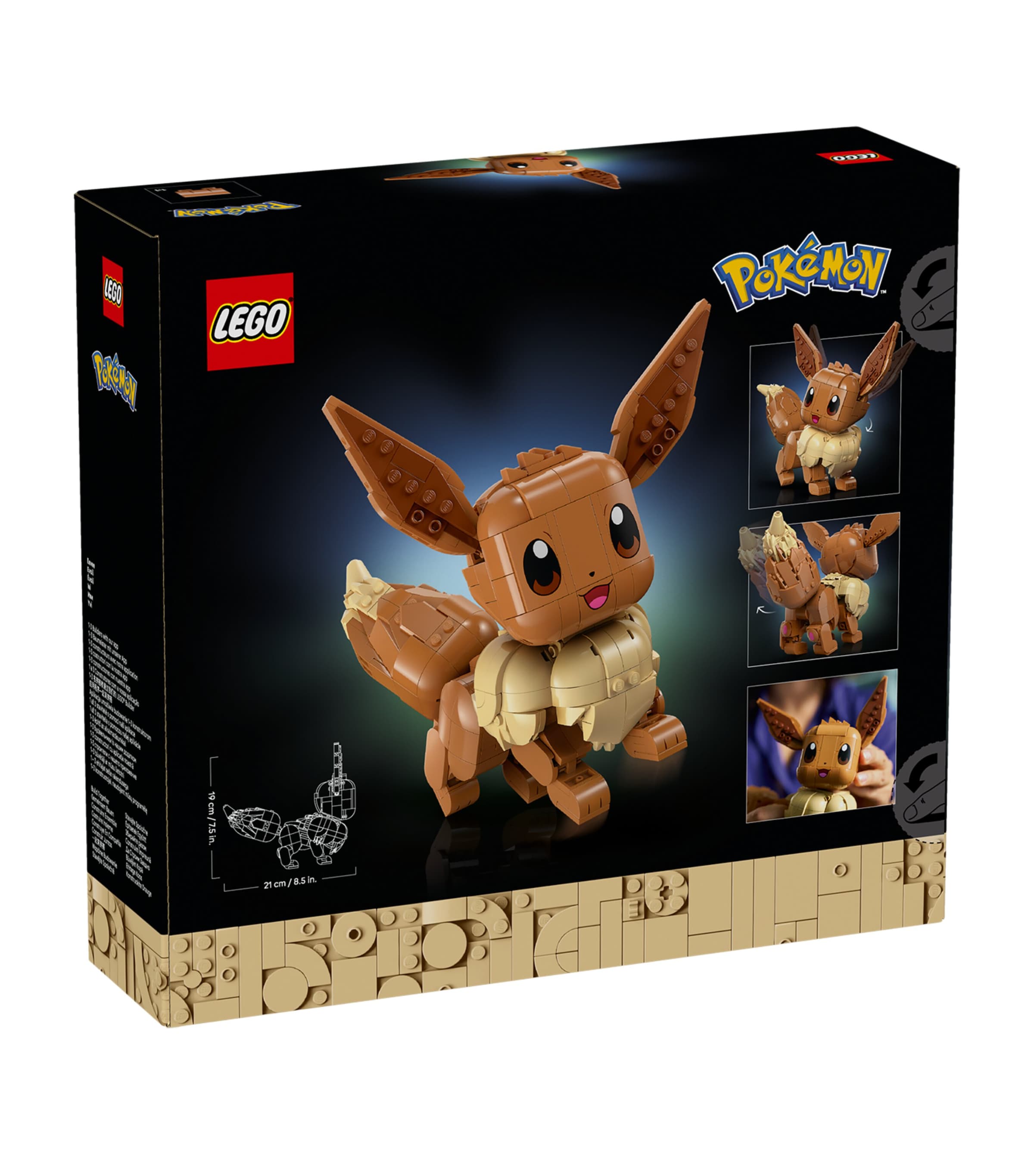 Lego Pokémon Eevee Figure Model Kit 72151 Image 2