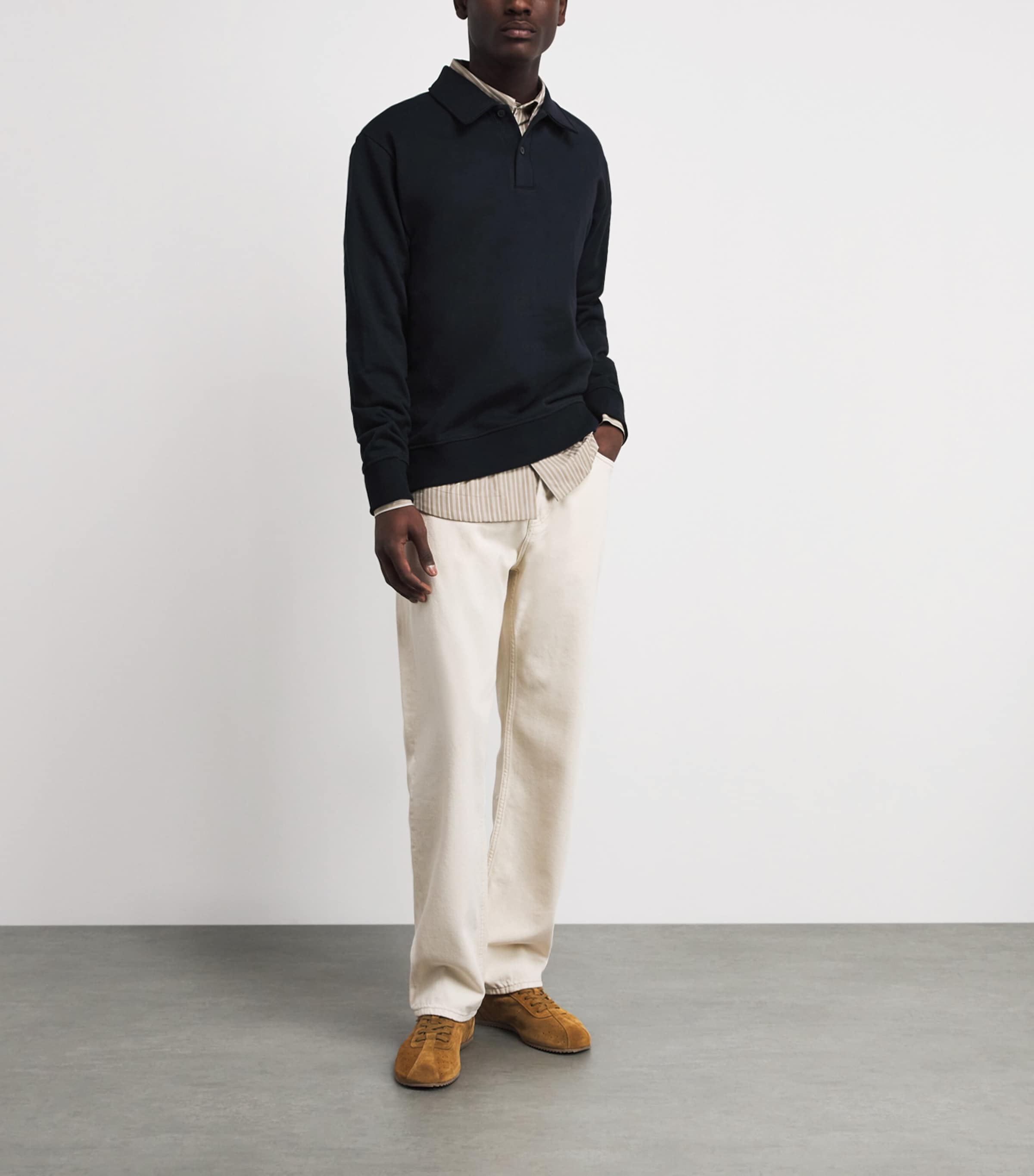SAMSOE SAMSOE Mens Cotton-Blend Samarcel Polo Shirt Salute Image 2
