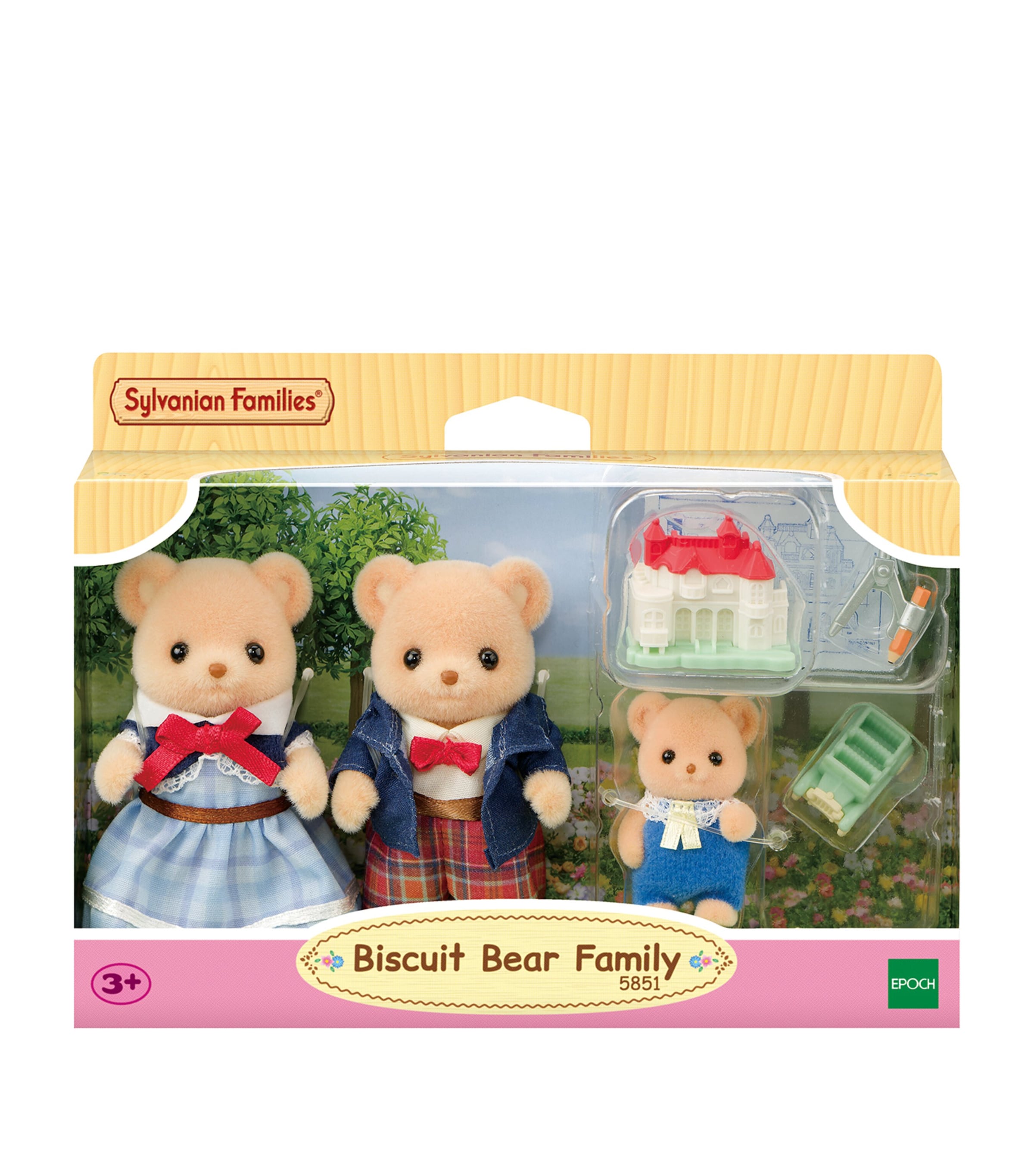 Sylvanian Families Biscuit Bear Family Image 1