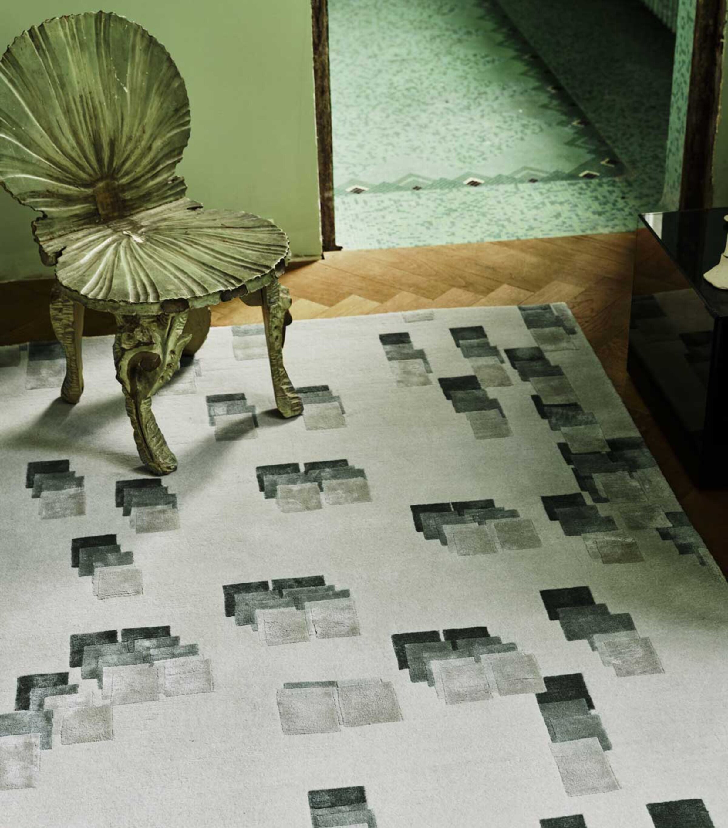 x Kelly Wearstler Runa Pistachio Rug (2.44m x 3.05m) GREEN Image 7