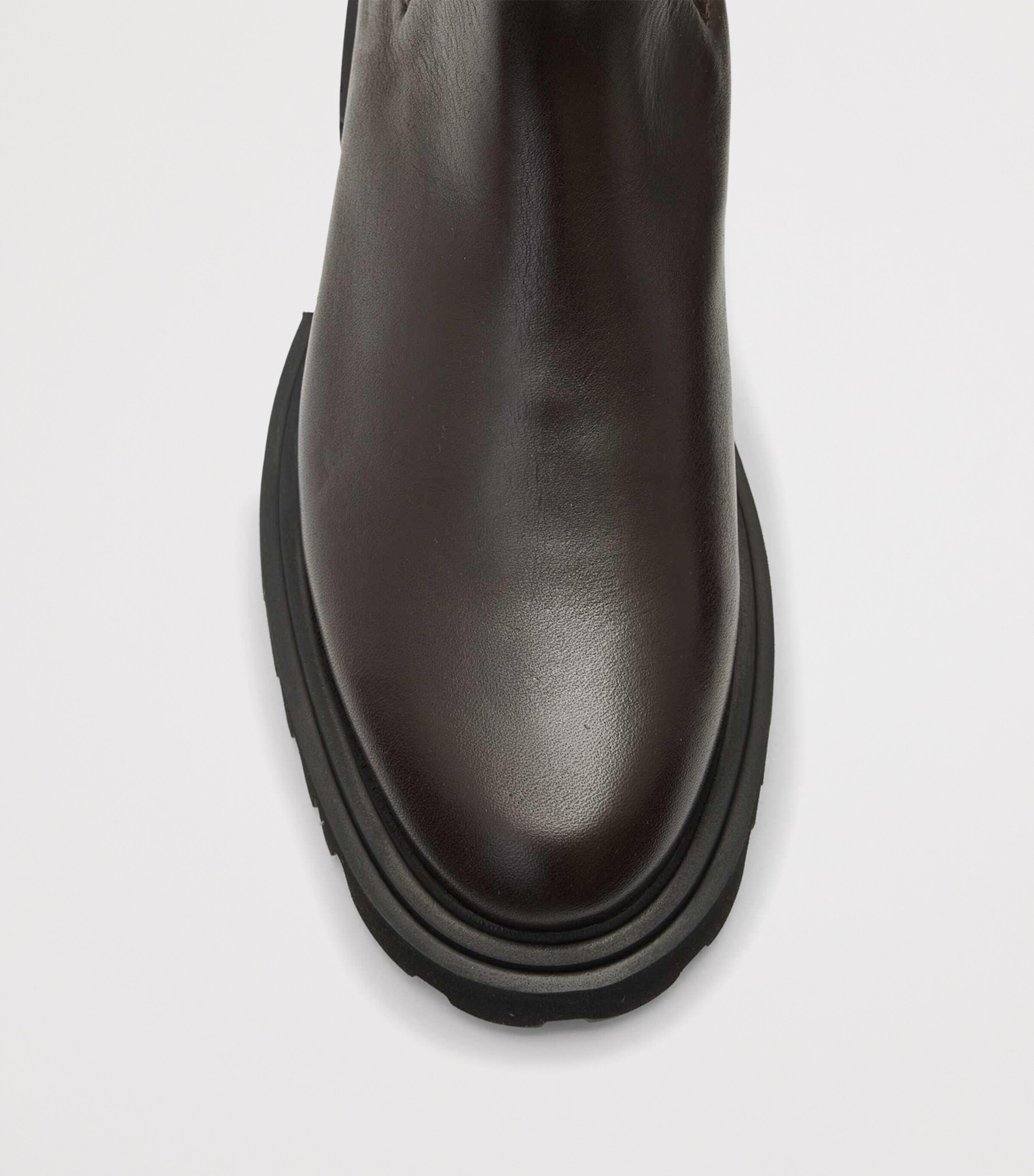 Leather Hallie Chelsea Boots BROWN Image 4