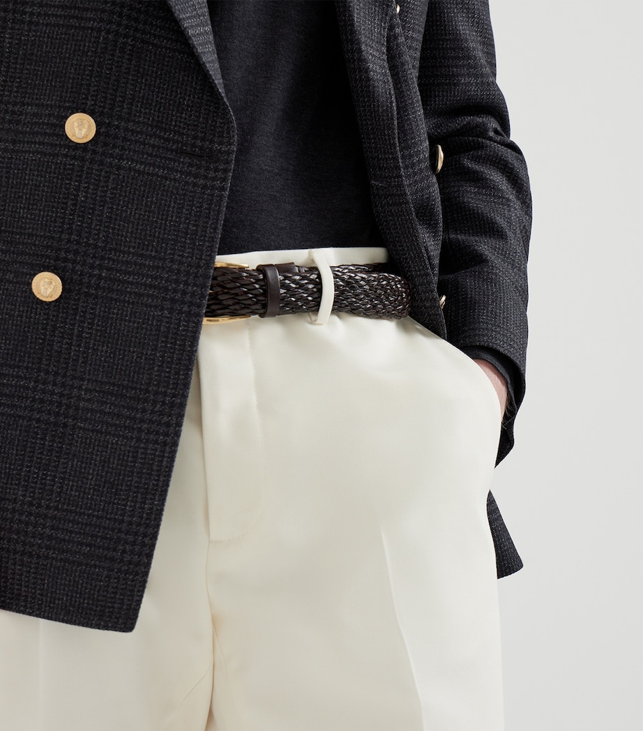 Cotton-Virgin Wool Gabardine Trousers C7182 Image 5