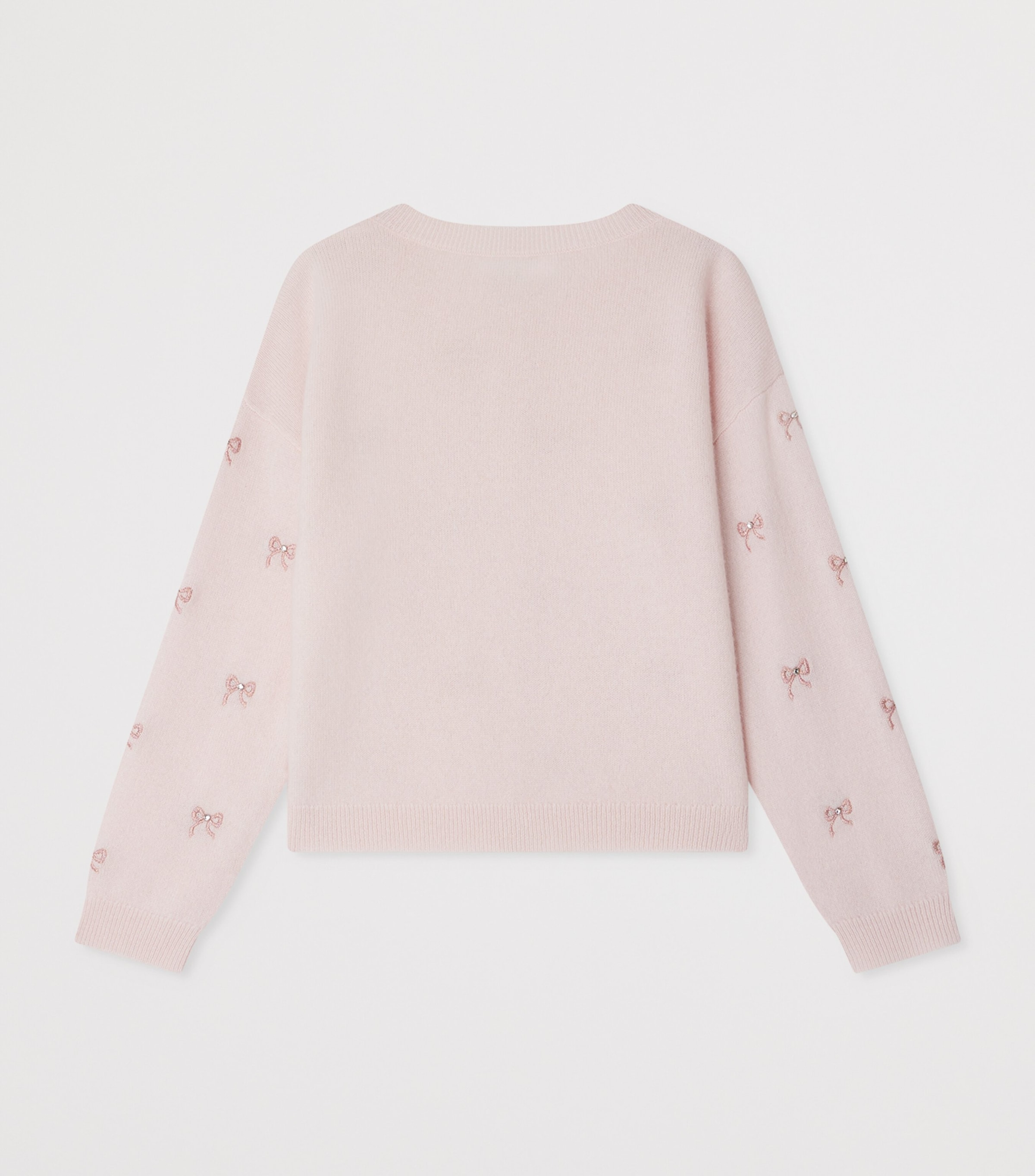 Cashmere Embroidered Jabara Cardigan (4-8 Years) UPB ROSE FARD Image 2