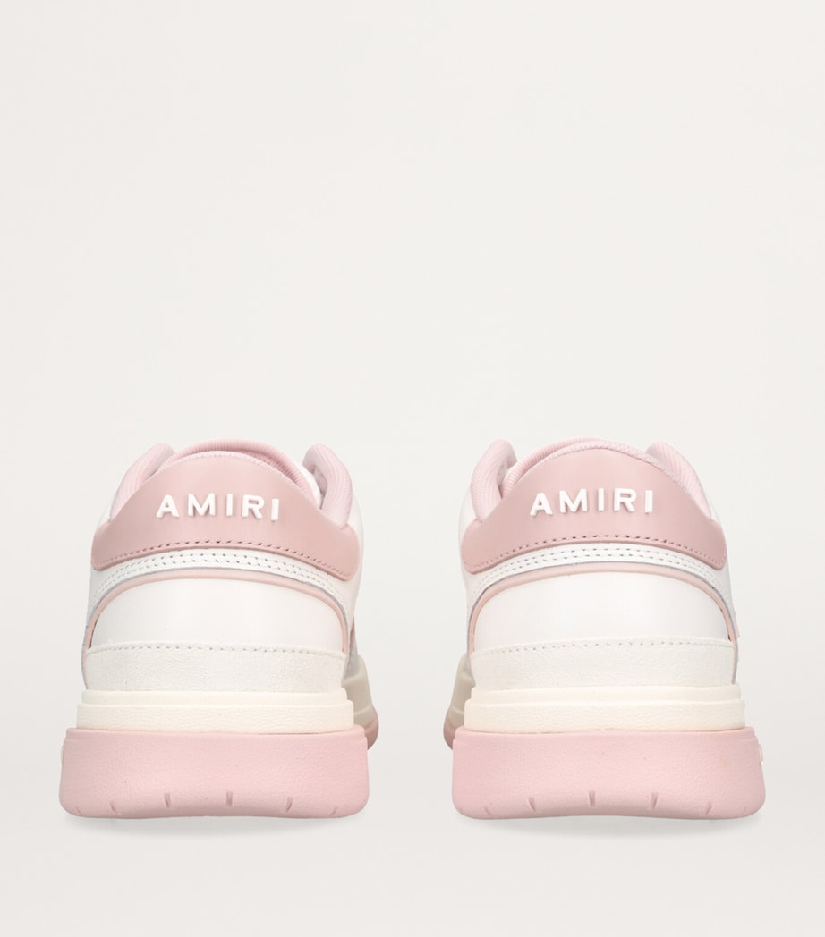 AMIRI Leather Classic Low Sneakers Pink Comb Image 2