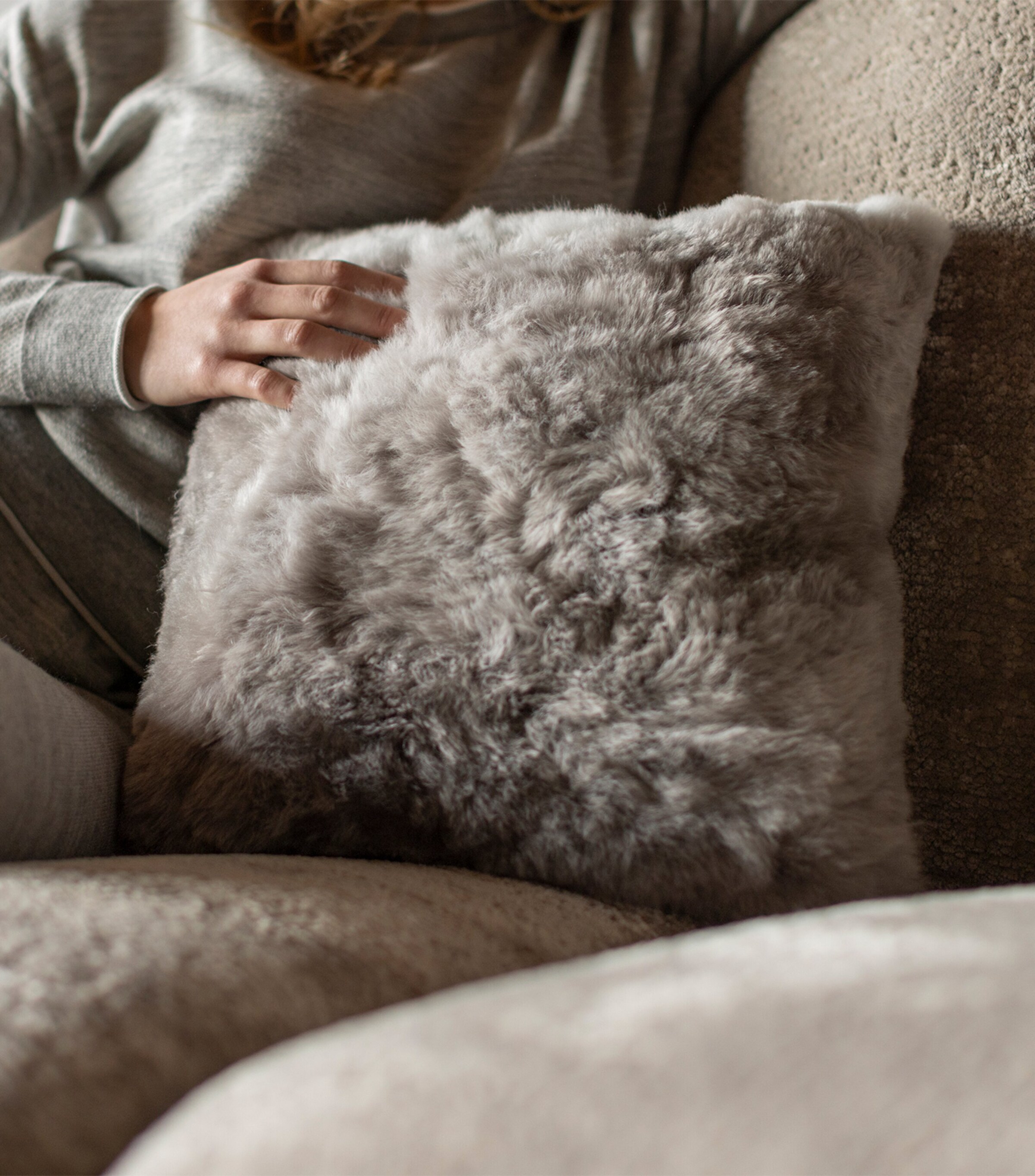 Weich Nube Cushion (50cm x 50cm) Silver Grey Image 2
