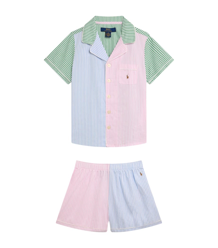 Ralph Lauren Kids Striped Pyjama Set (8-14 Years) Oxford Multi Image 1