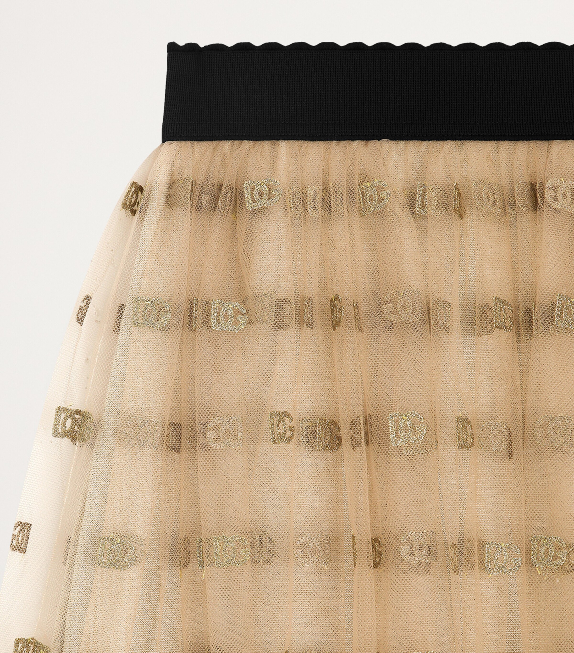 Tulle DG Logo Skirt (8-12+ Years) S0997-GOLD Image 4