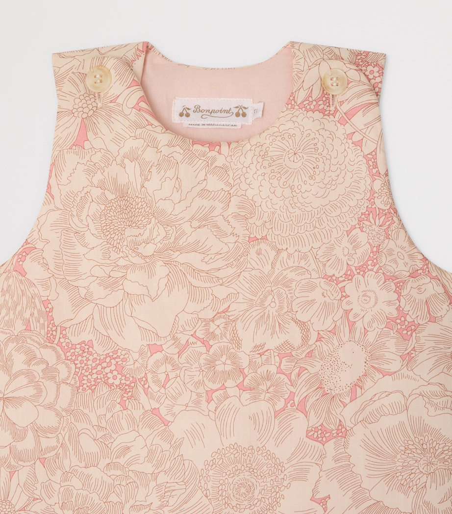Bonpoint Cotton Joujou Sleeping Bag Fl Rose Moyen Image 3
