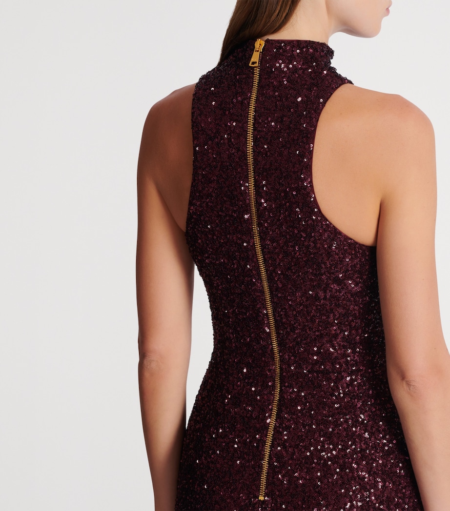 Sequin-Embellished Maxi Dress 5DR VIOLET FONC Image 6