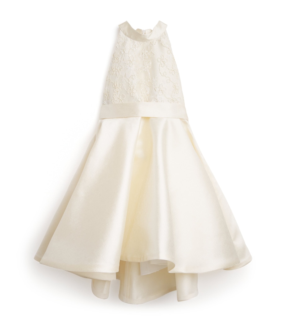 Lace-Trim Dress (4-14 Years) ORO-GOLD Image 1