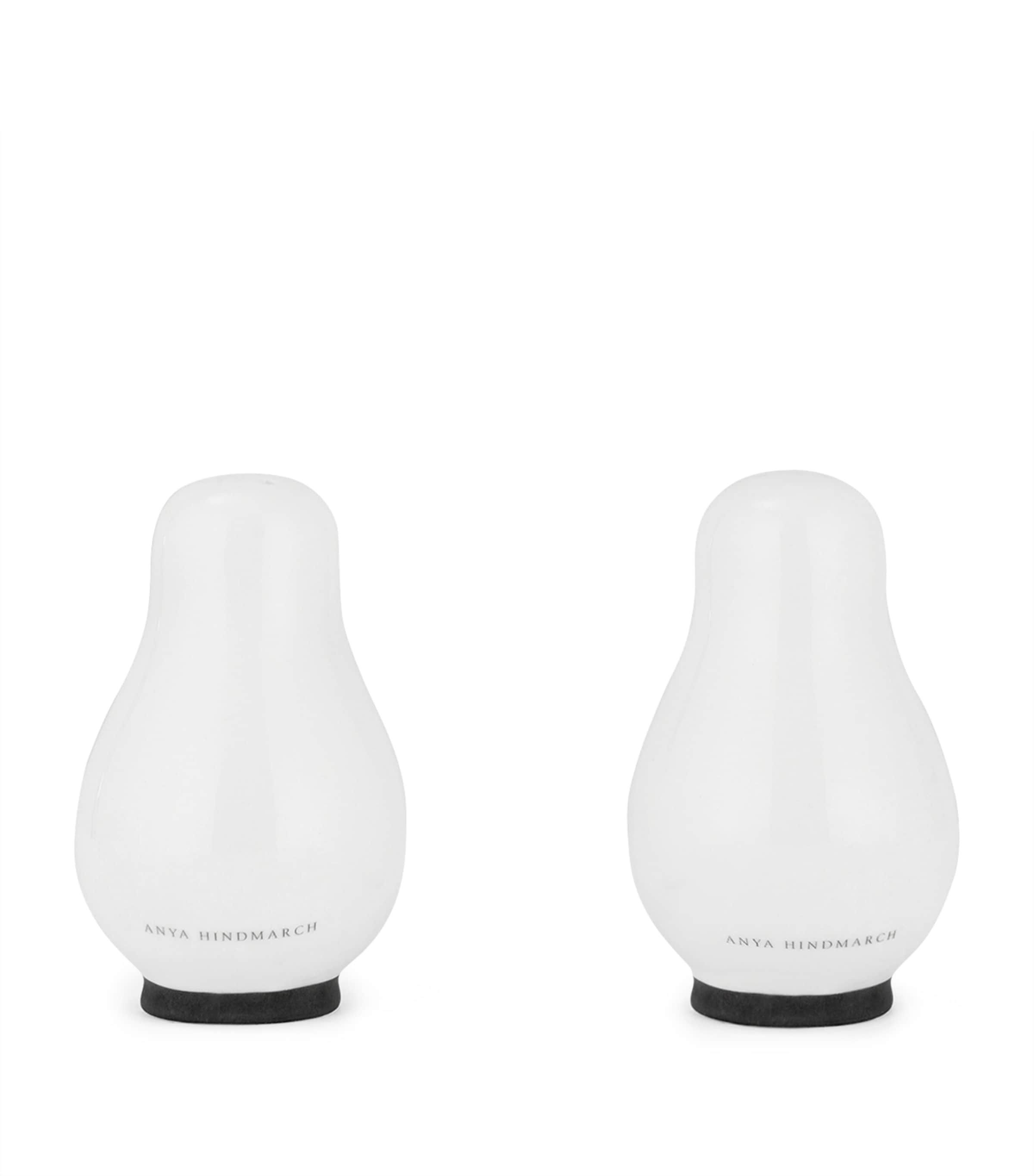 Bone China Eyes Salt and Pepper Shakers WHITE Image 2