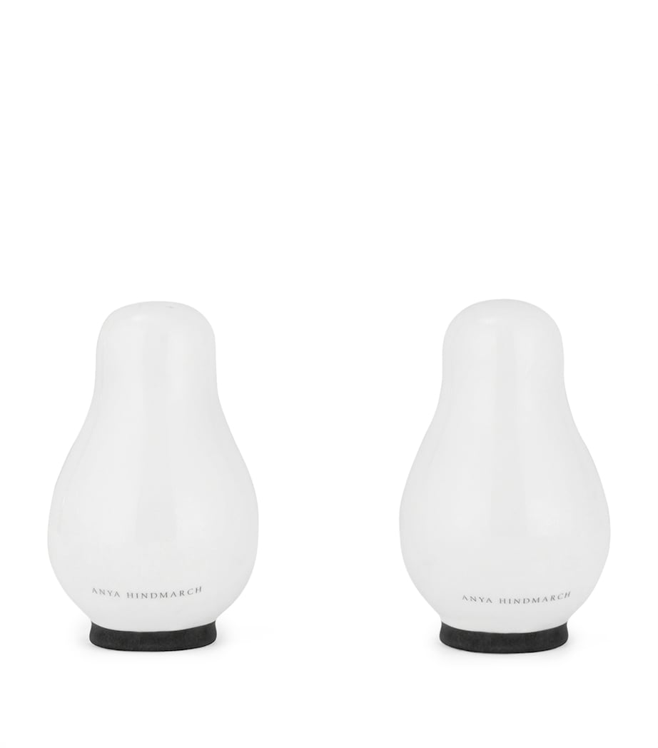 Bone China Eyes Salt and Pepper Shakers WHITE Image 2