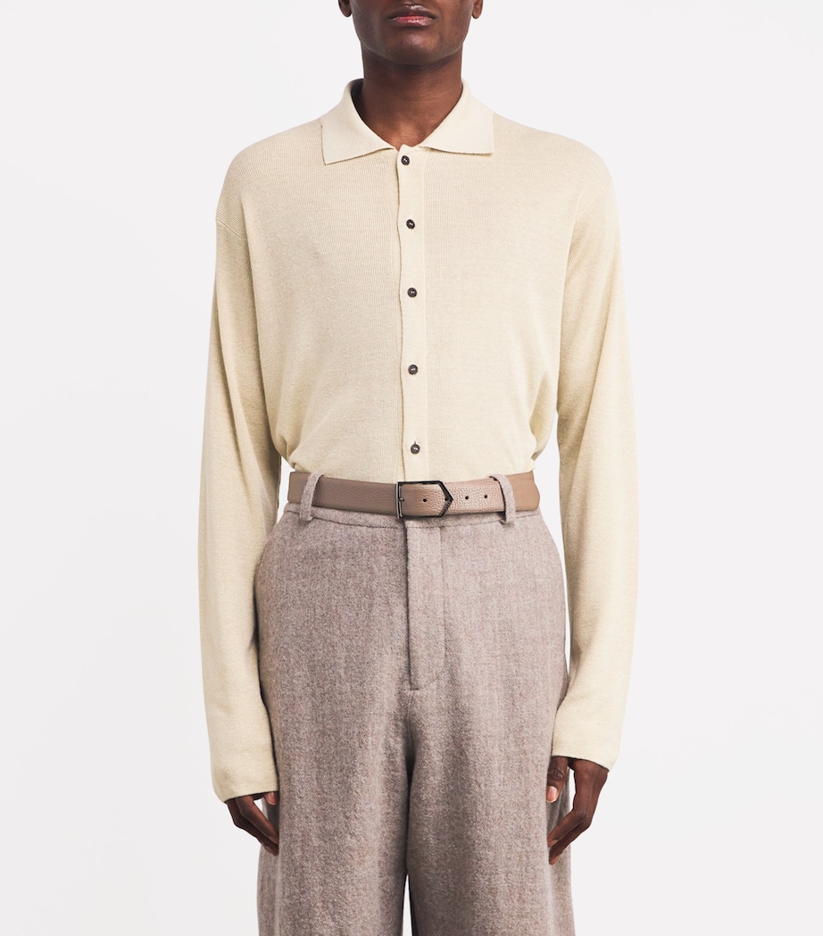 Canali Leather Belt Image 4