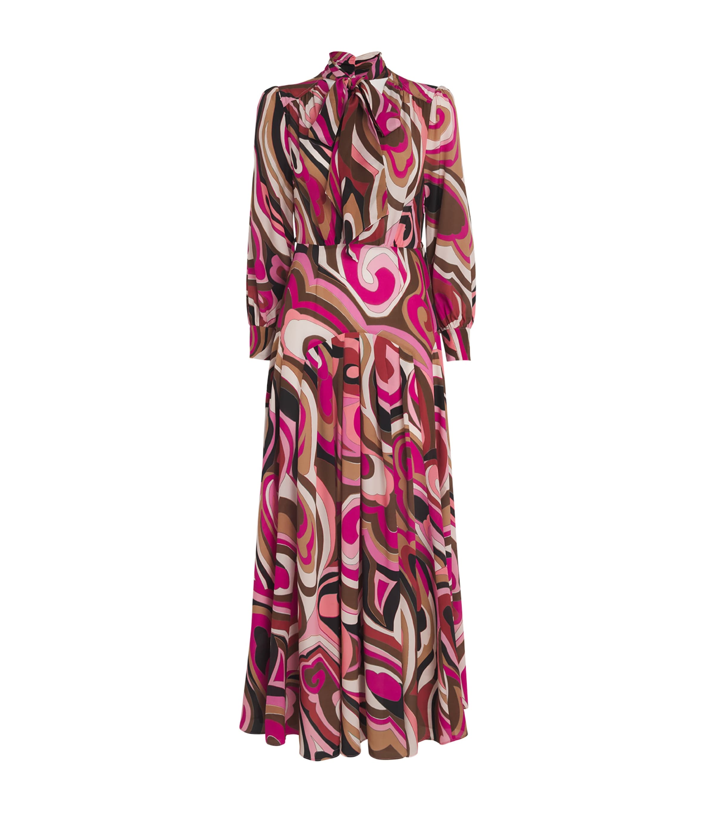 Marigold Midi Dress MARBLE PINK Image 1