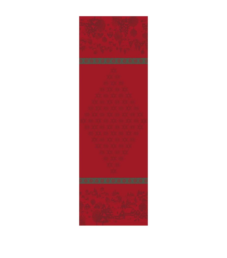 Le Jacquard Français Cotton Sous Les Étoiles Table Runner (50cm x 200cm) Red Image 1