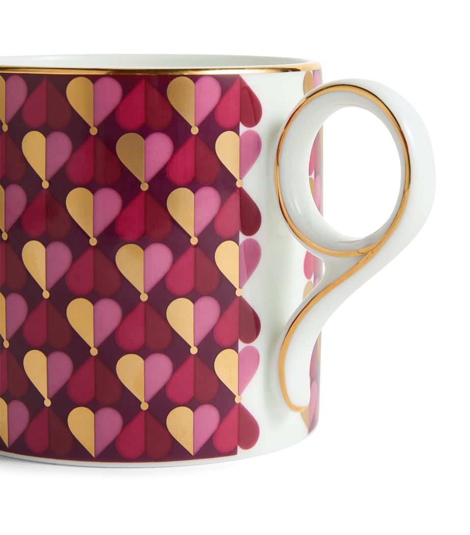 Wedgwood Bone China LOVE Mug Magenta Image 3