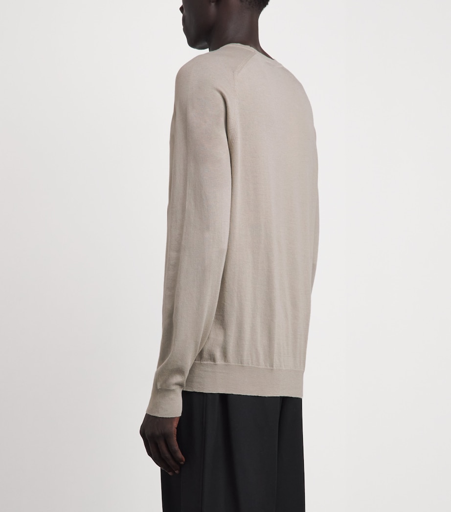 Sunspel Mens Sea Island Cotton-Cashmere Sweater Image 5