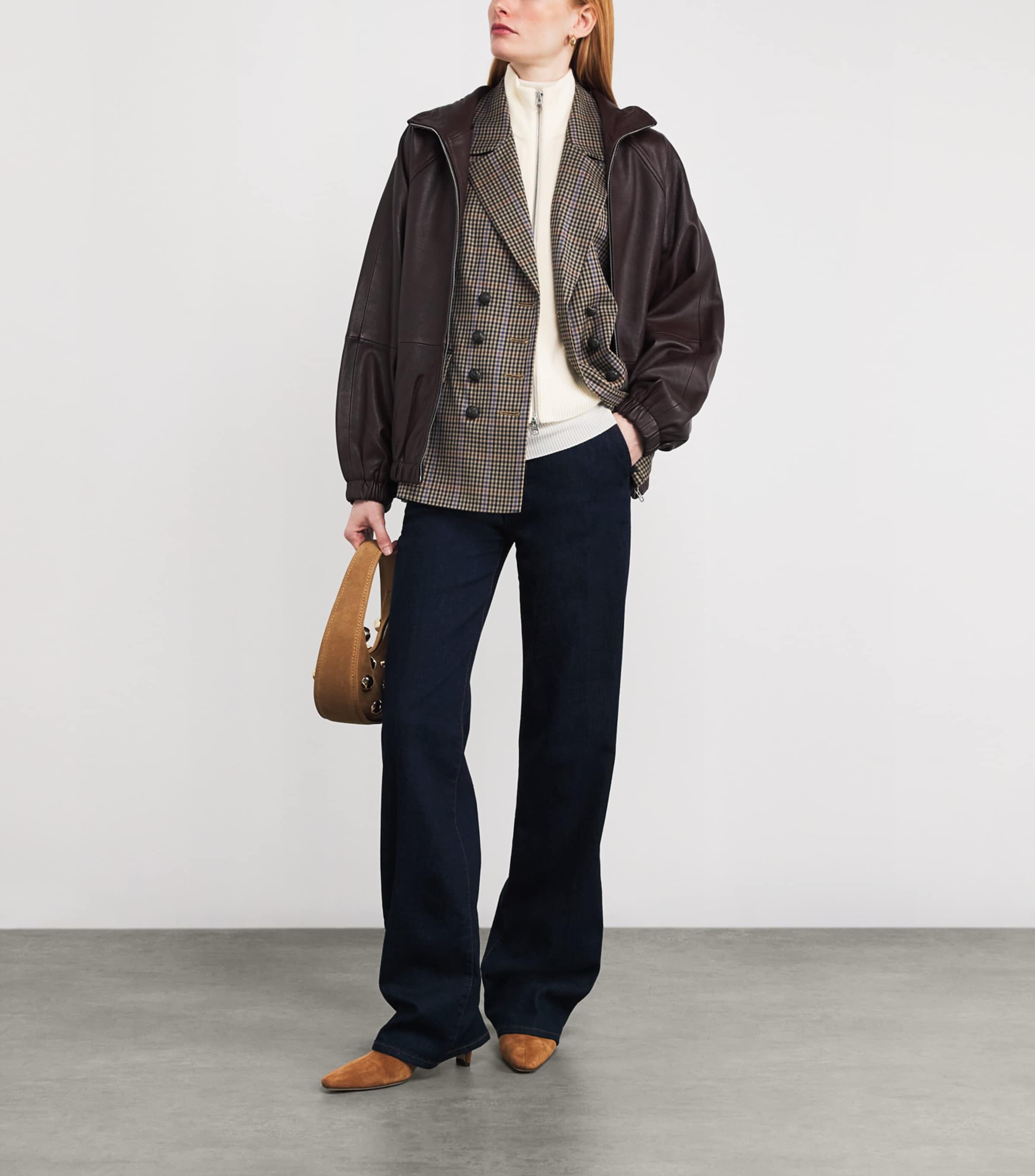 Merino Wool-Cashmere Uptown Dickey IVRY Image 2