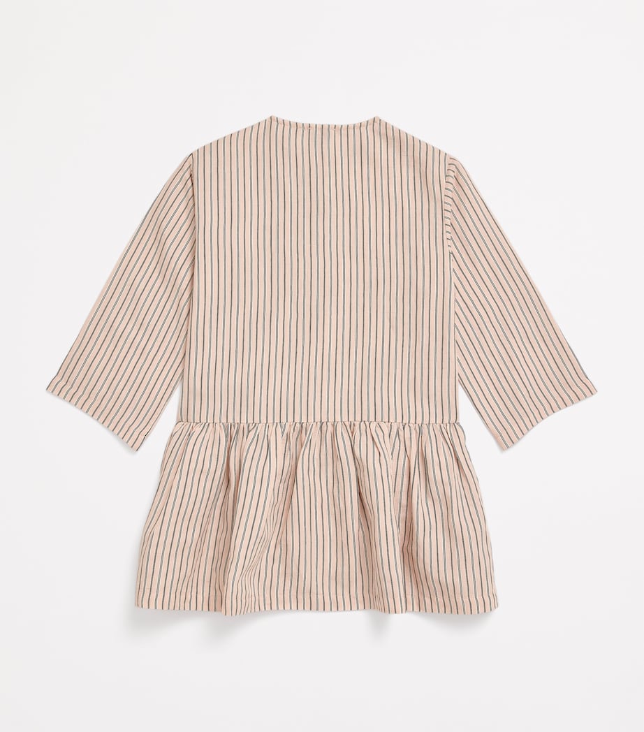 Striped Dress (2-12 Years) 304 SMOOTHIE PINK Image 2