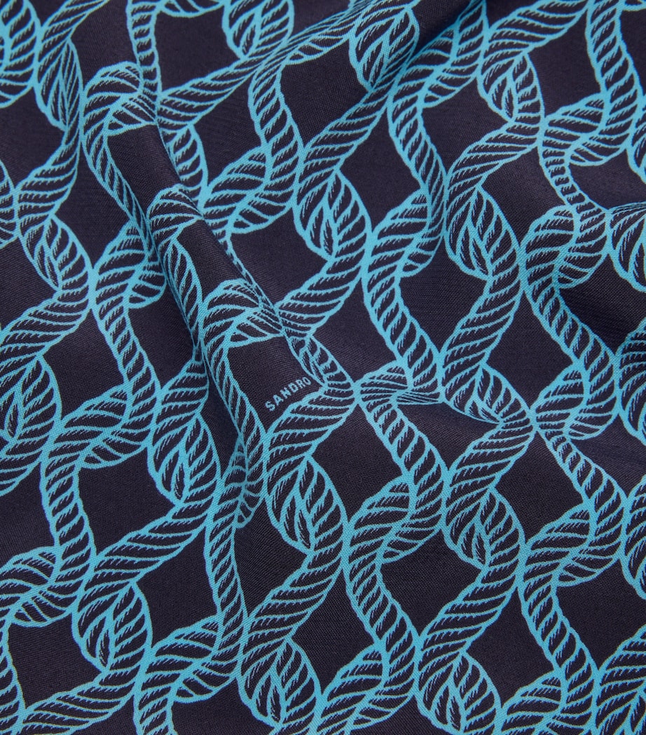 Rope-Print Shirt NAVY BLUE Image 5