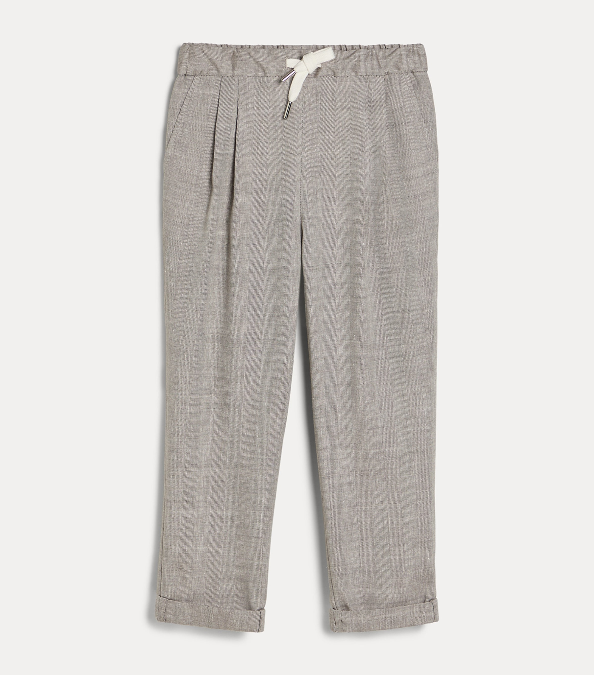 Brunello Cucinelli Kids Linen-Wool Trousers (4-6 Years) Image 2