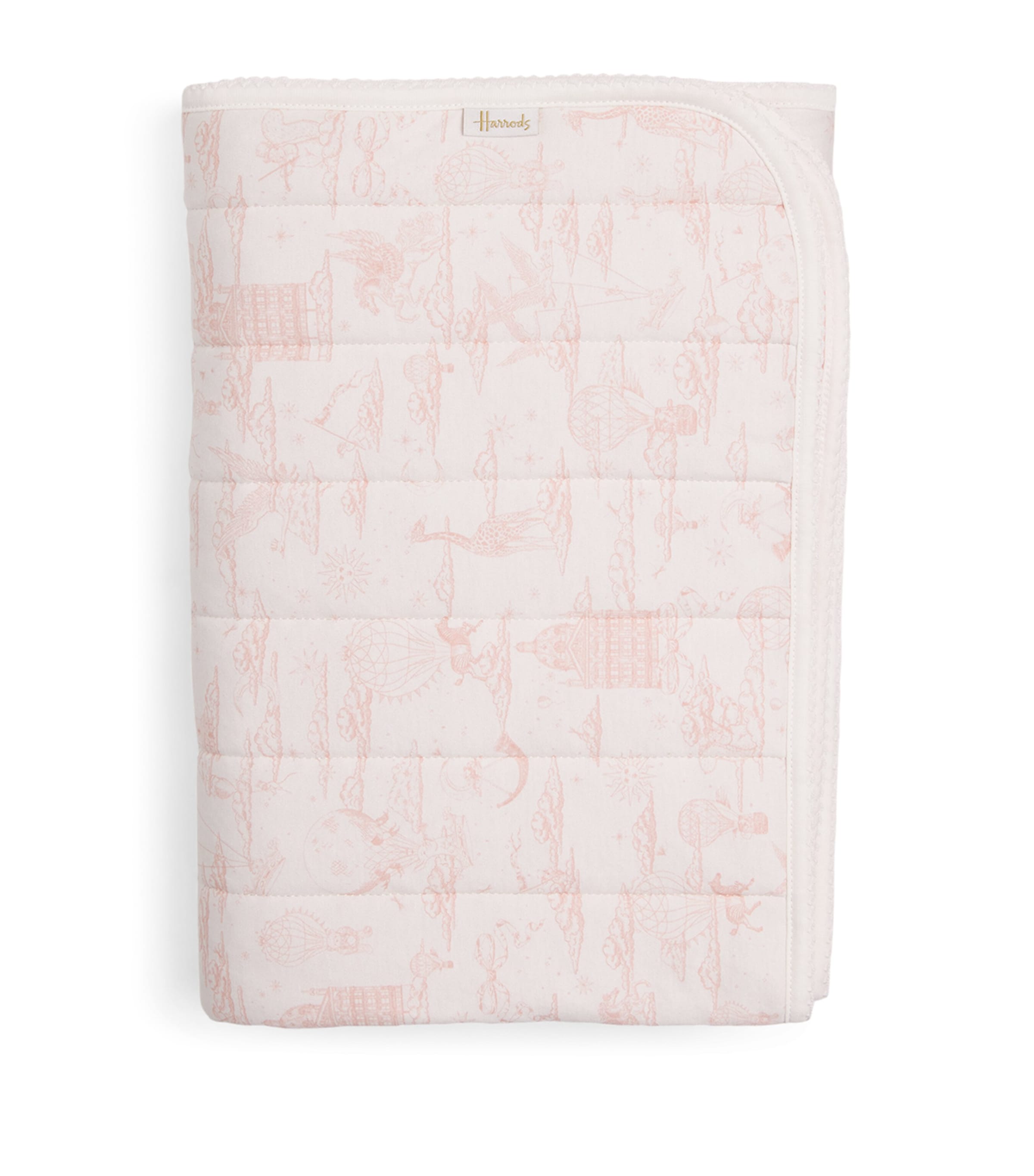 Harrods Cotton Jersey Balloon Throw In Pink