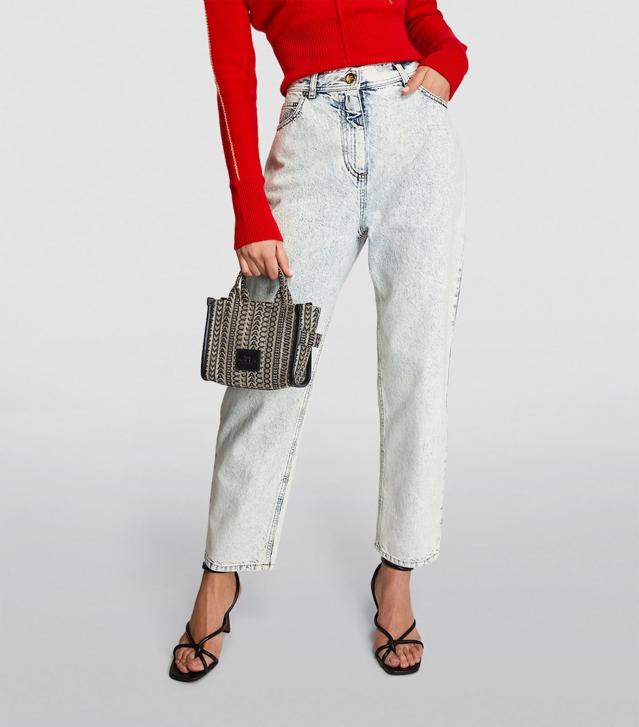 The Marc Jacobs Micro The Monogram Tote Bag 261 BEIGE MLT Image 5