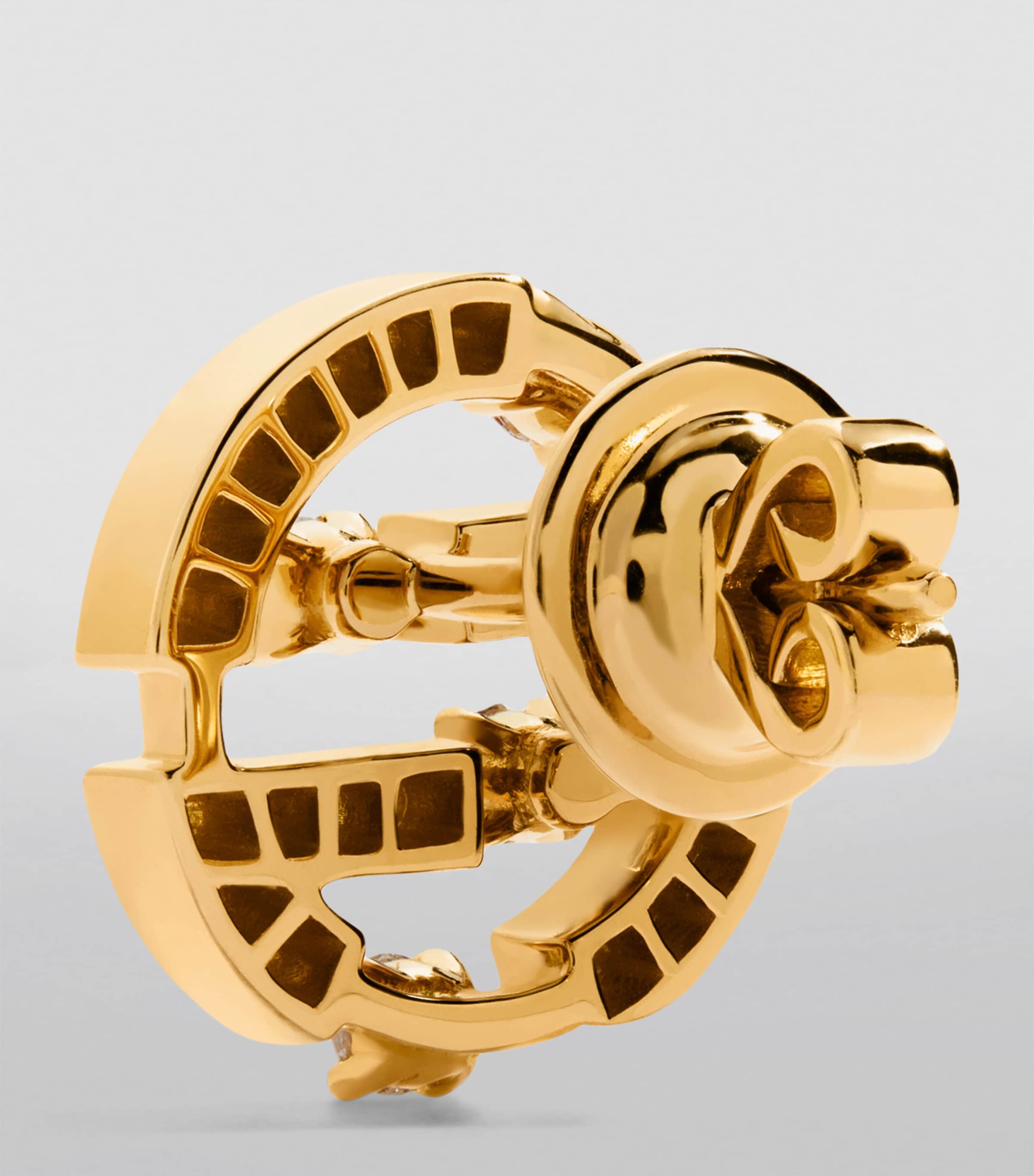 MARLI New York Yellow Gold and Diamond Avenues Earrings Yellow Gold Image 3