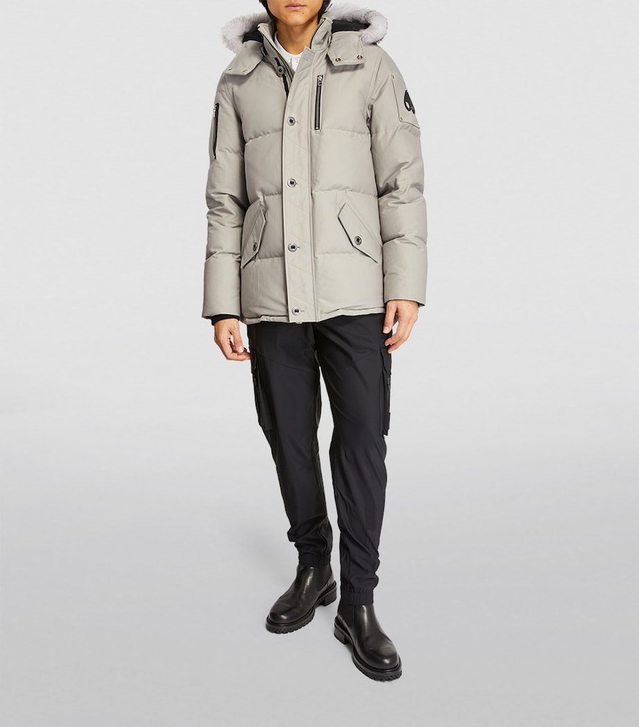 Shearling-Trim 3Q Jacket STRM GRY NAT SH-1004 Image 2