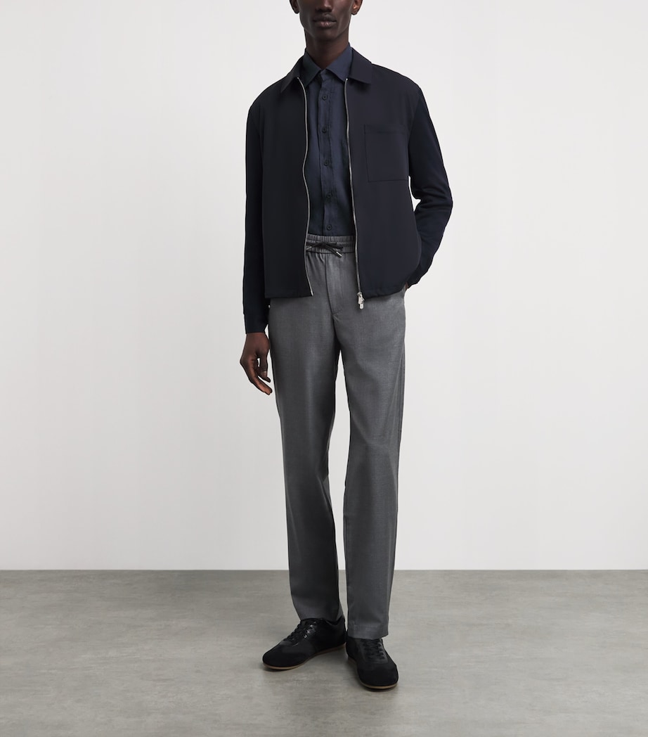 Sease Mens Hemp Long-Sleeve Shirt Navy Blue Image 2