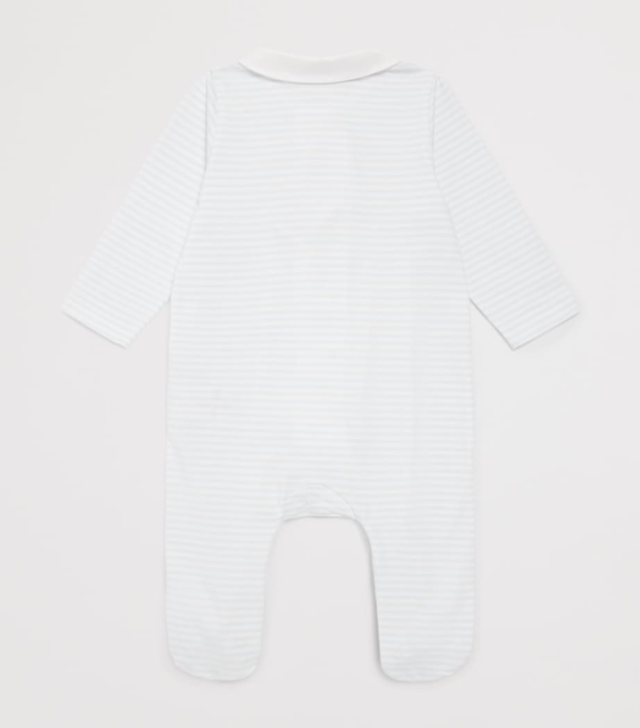 Tartine et Chocolat Embroidered Collar All-In-One (0-18 Months) Ciel Image 2