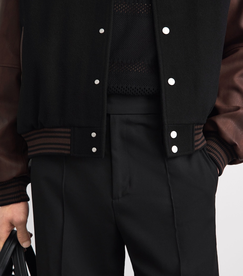 Wool-Blend Bomber Jacket JET BLACK Image 3