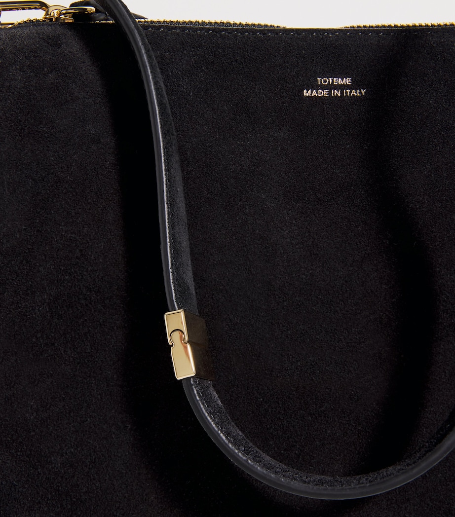 Calfskin Bevel Wristlet Clutch Bag 001 BLACK Image 6