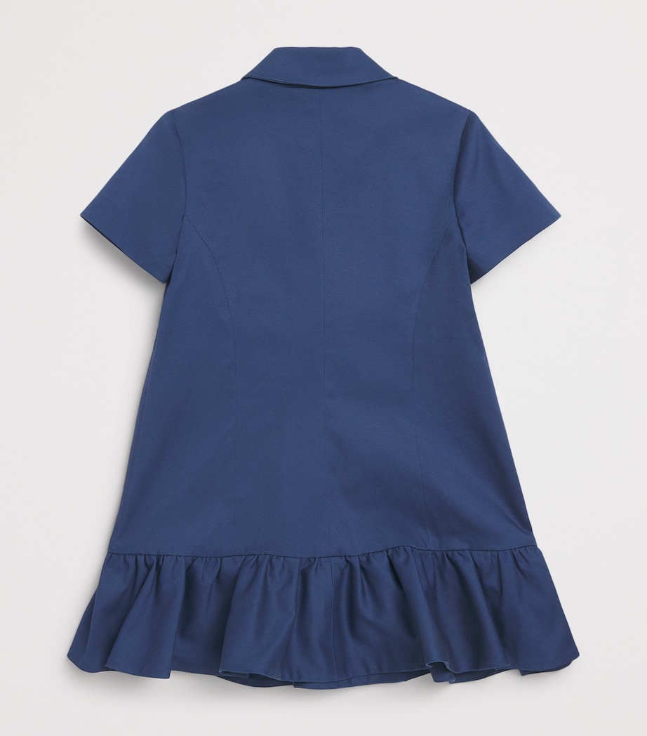 Stretch-Cotton Tailored Dress (4-14 Years) 620 BLUE Image 2