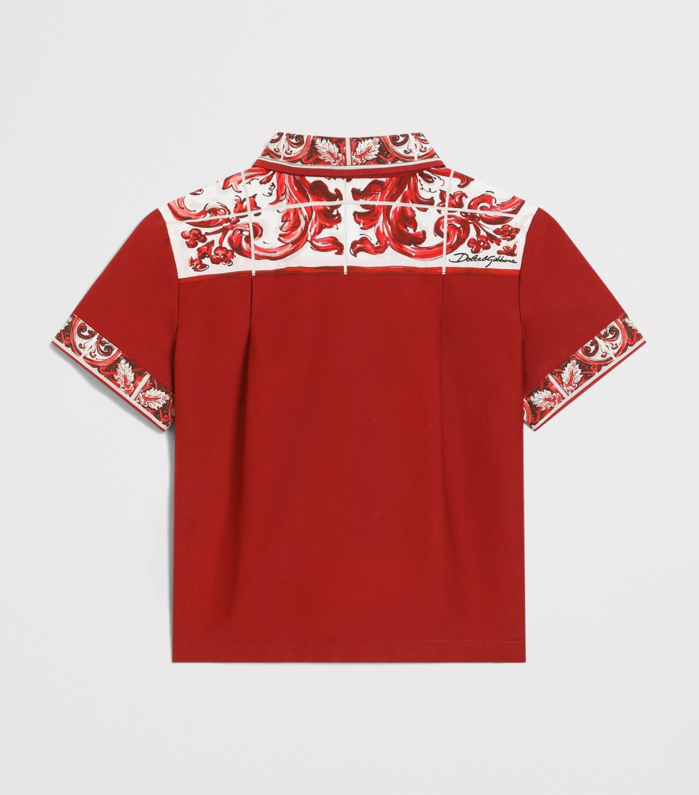 Dolce&Gabbana Kids Majolica Print T-Shirt (3-30 Months) Combined Colou Image 2