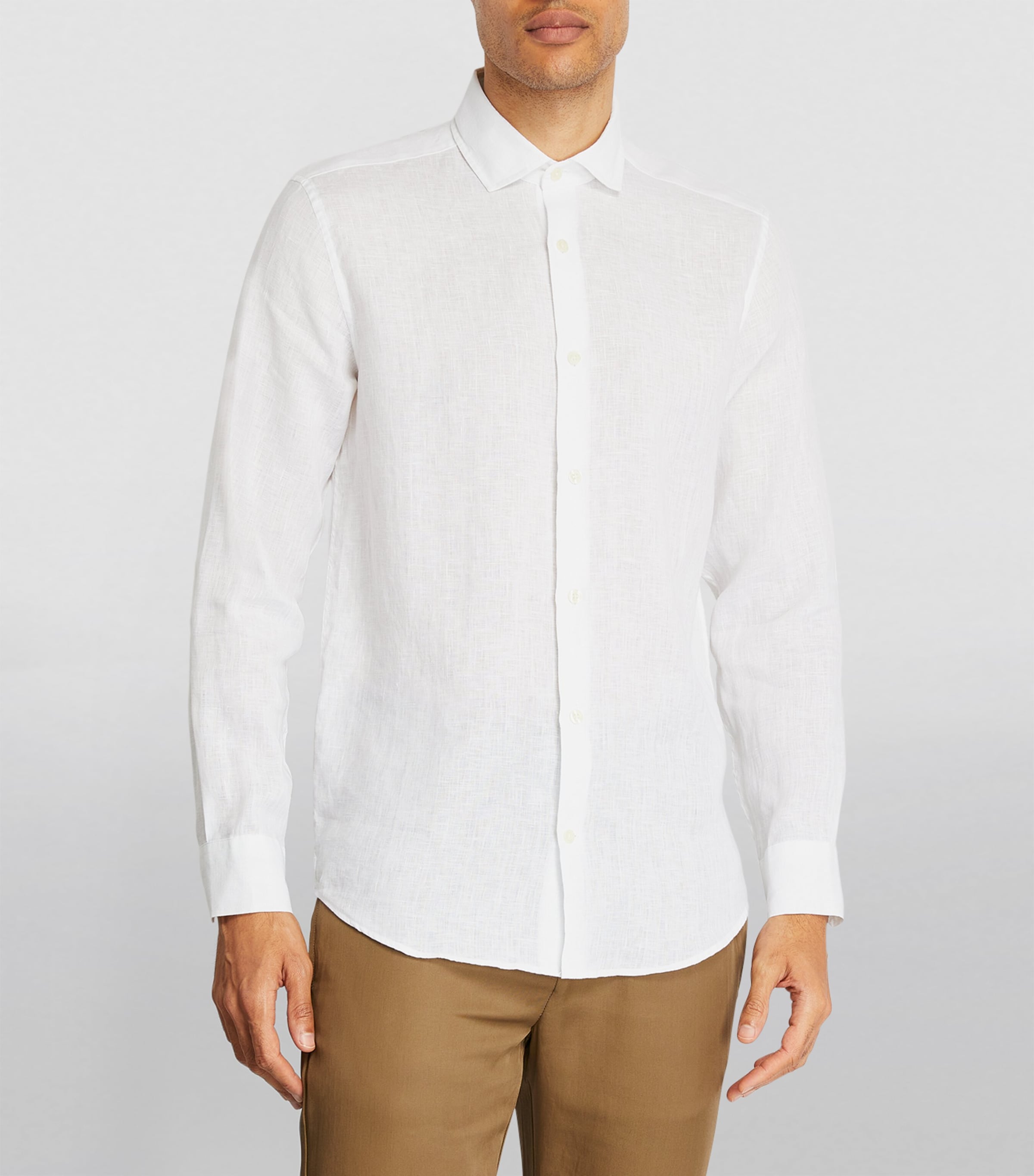 Linen Antonio Shirt WHITE Image 3