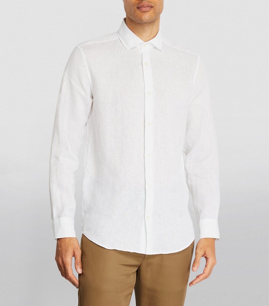 Linen Antonio Shirt WHITE Image 3