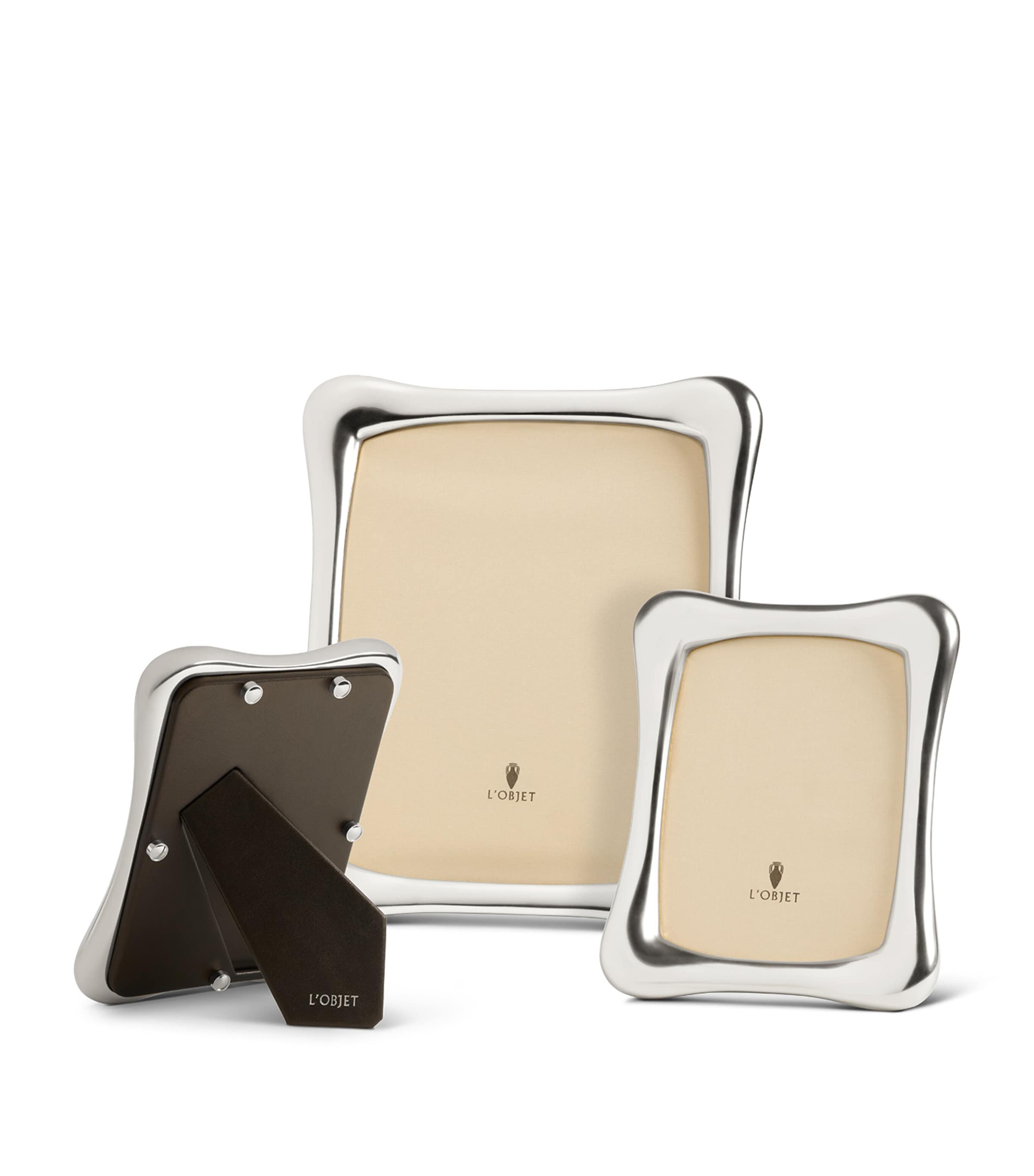 L'Objet Anton Photo Frame (4” x 6”) Platinum Image 3