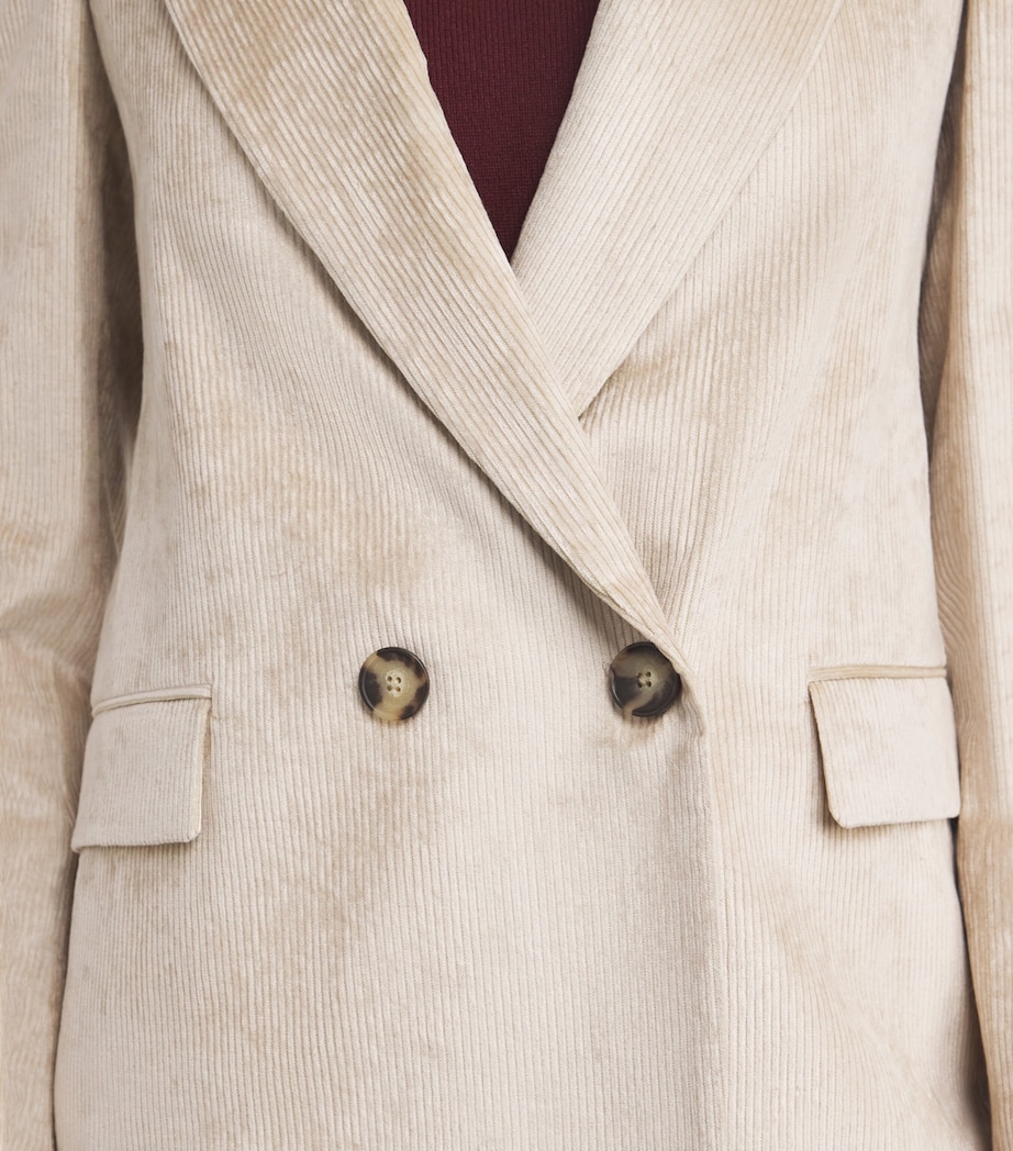 Corduroy Double-Breasted Sevyn Blazer HEATHERED SAND Image 6