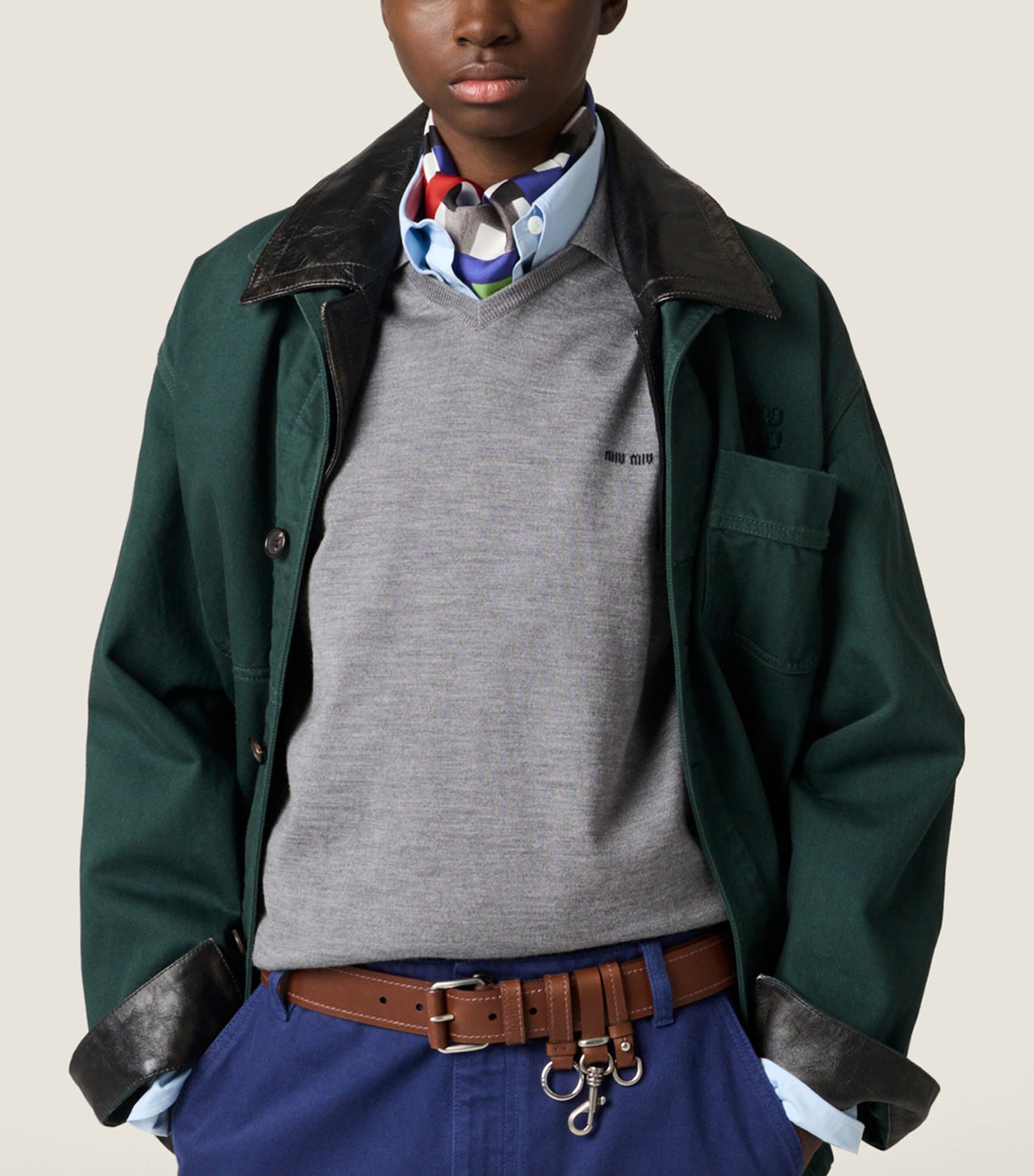 Miu Miu Womens Cotton Chore Jacket Image 5
