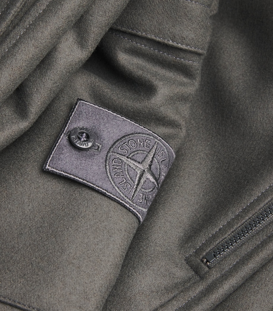 GHOST PIECE Wool-Blend Cargo Trousers V0067 Image 5