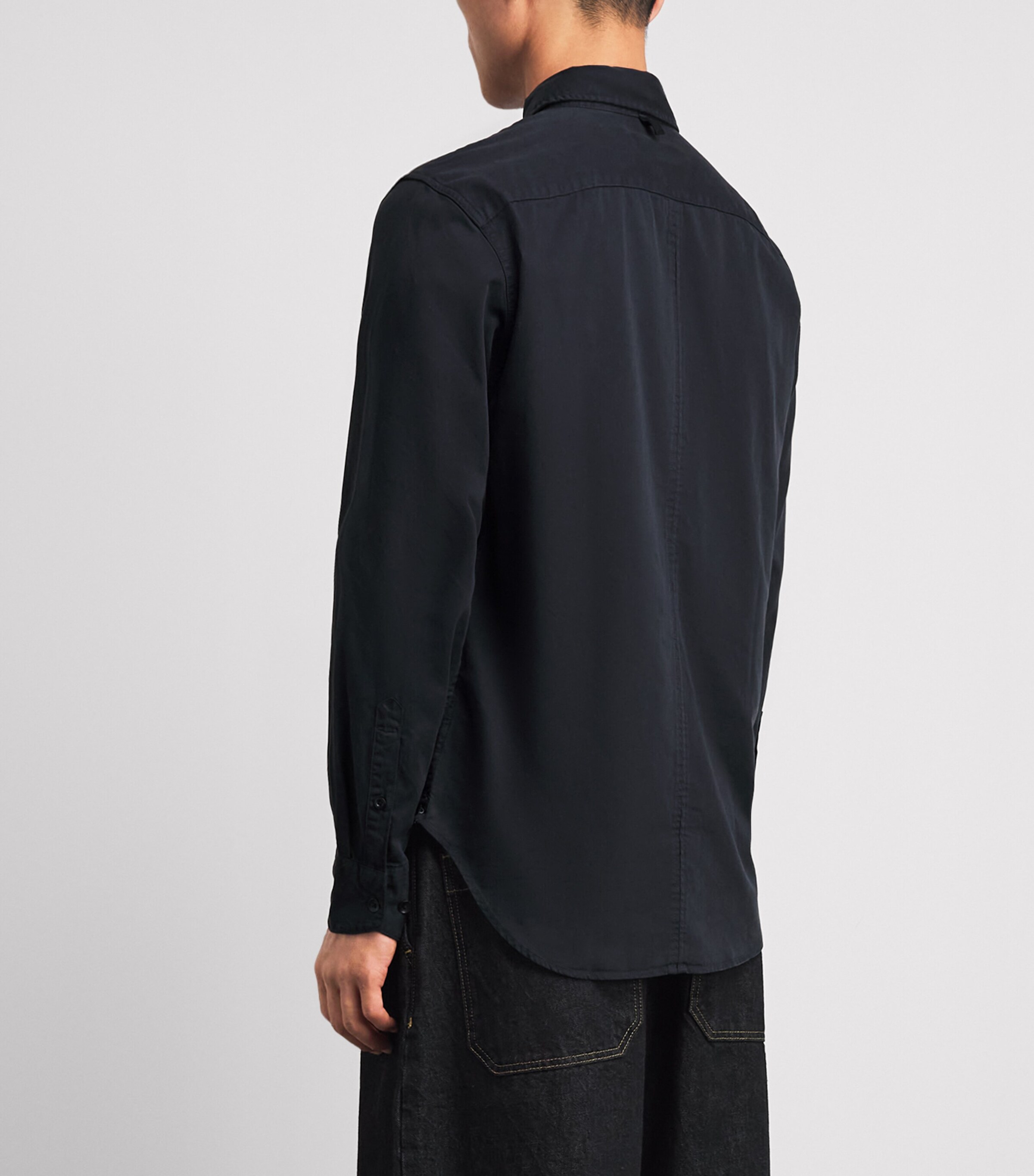 Rag & Bone Mens Cotton-Lyocell Tomlin Shirt Stel Blue Image 5