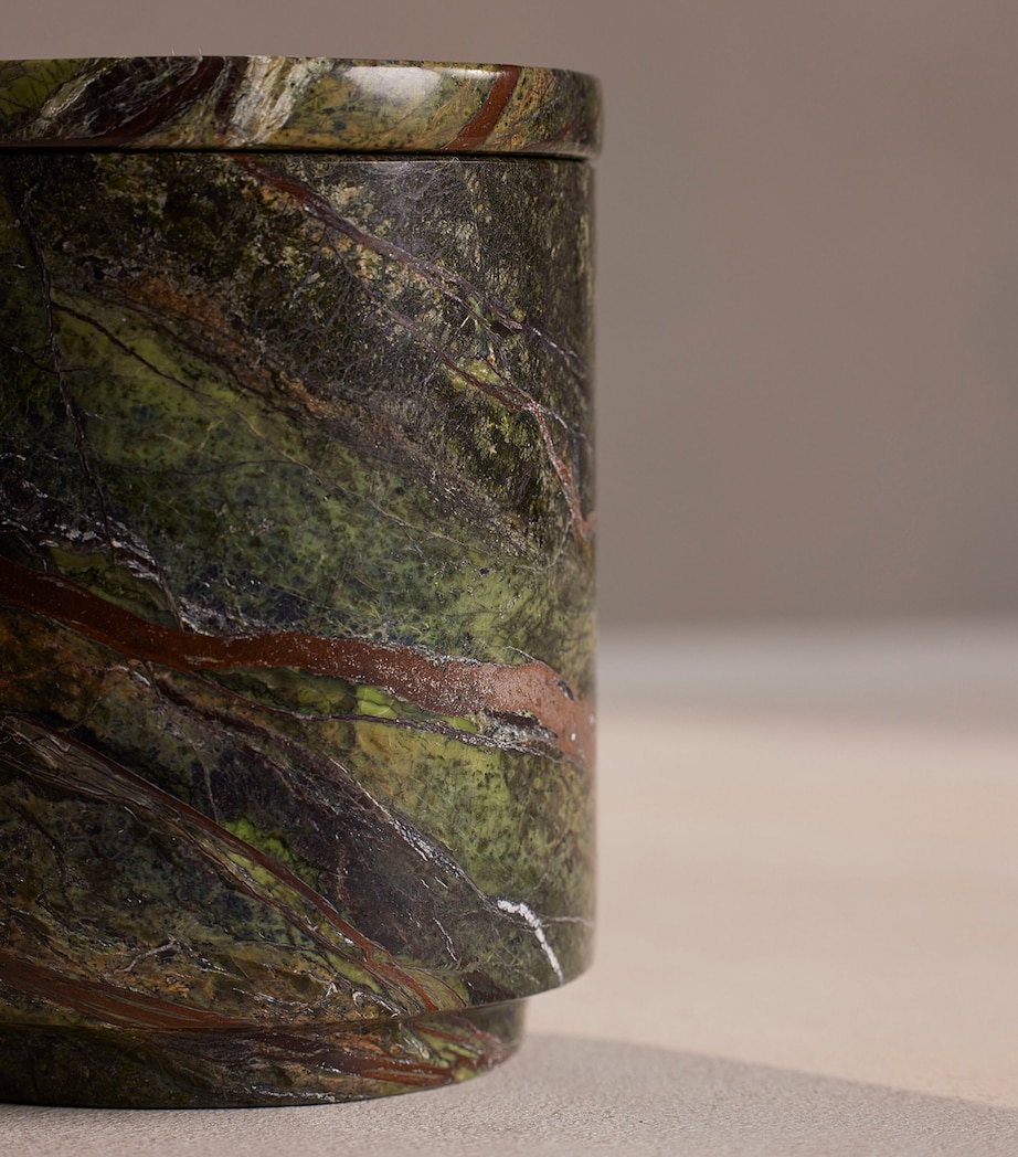 Marble Vessel and Leather & Oud Candle (250g) NO COLOUR Image 6